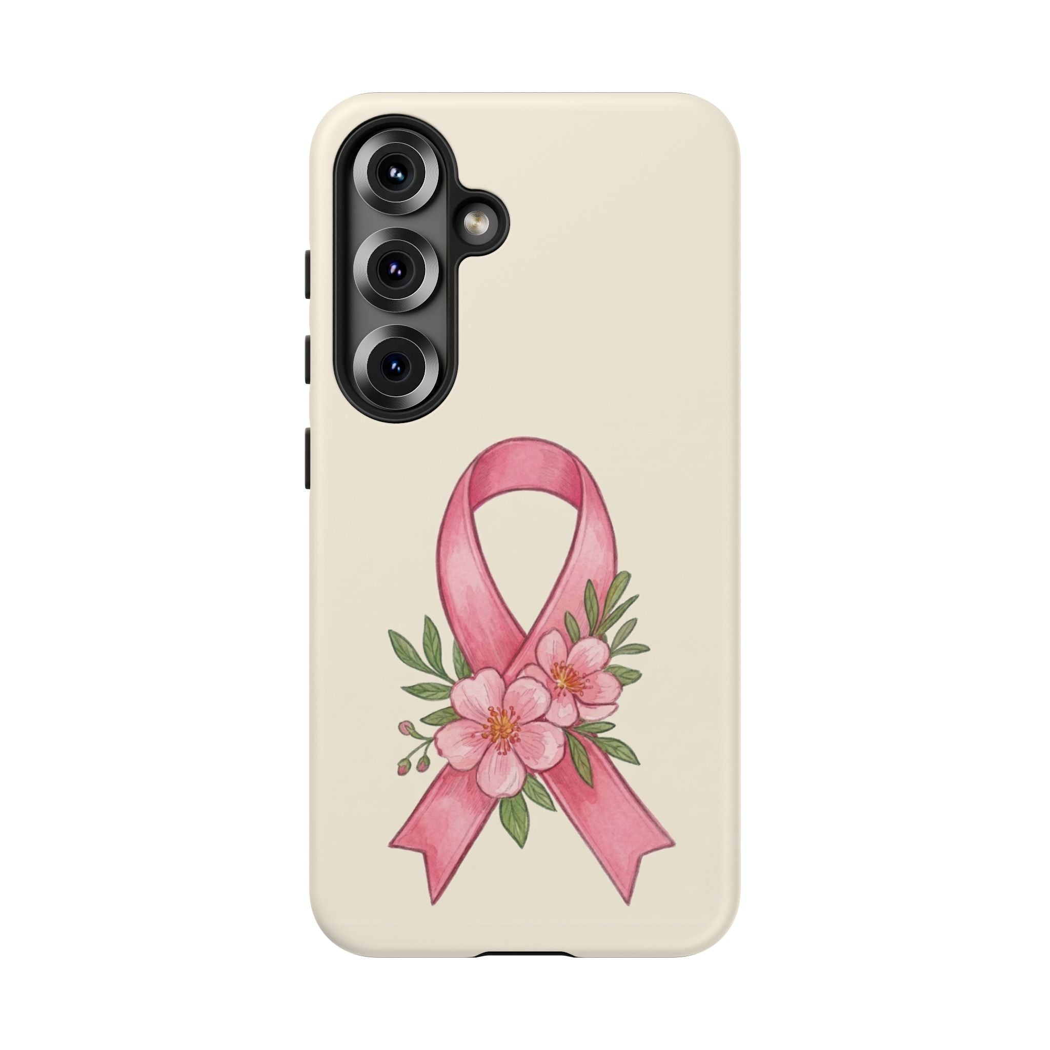 Floral Breast Cancer Awareness Case