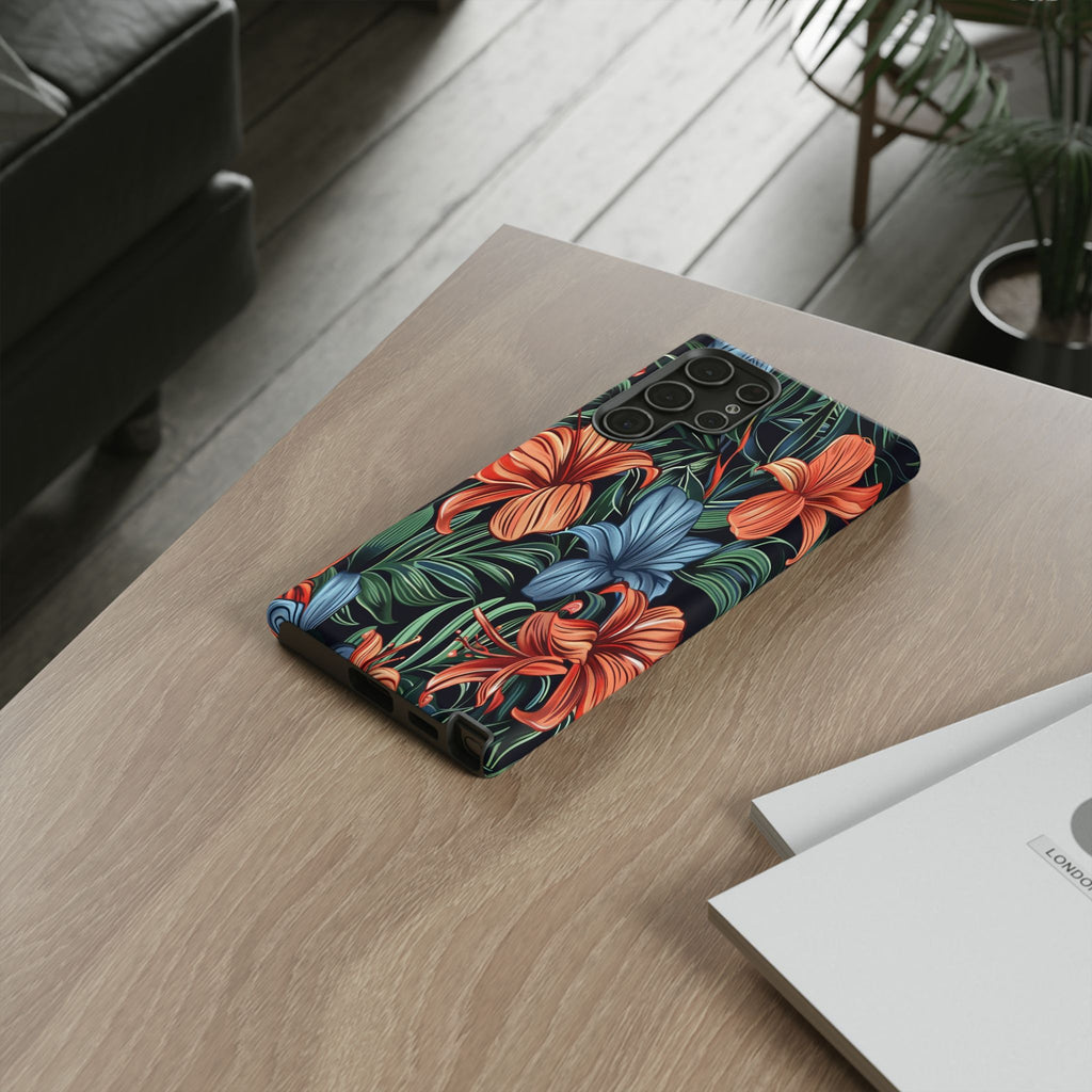 Tropical Red and Blue Case