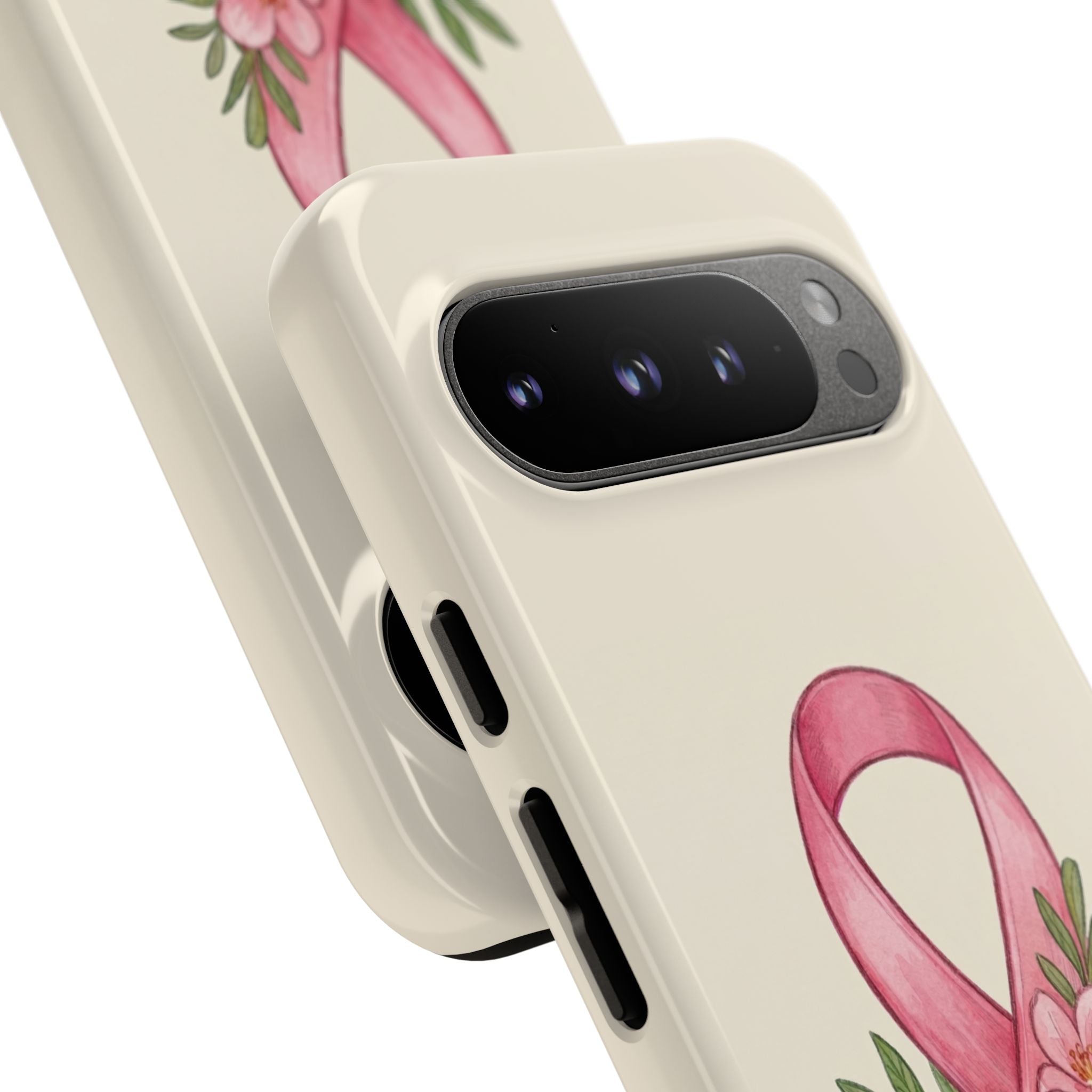 Floral Breast Cancer Awareness Case