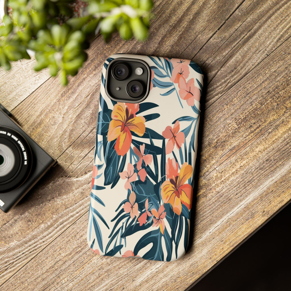 Tropical White and Blue Case