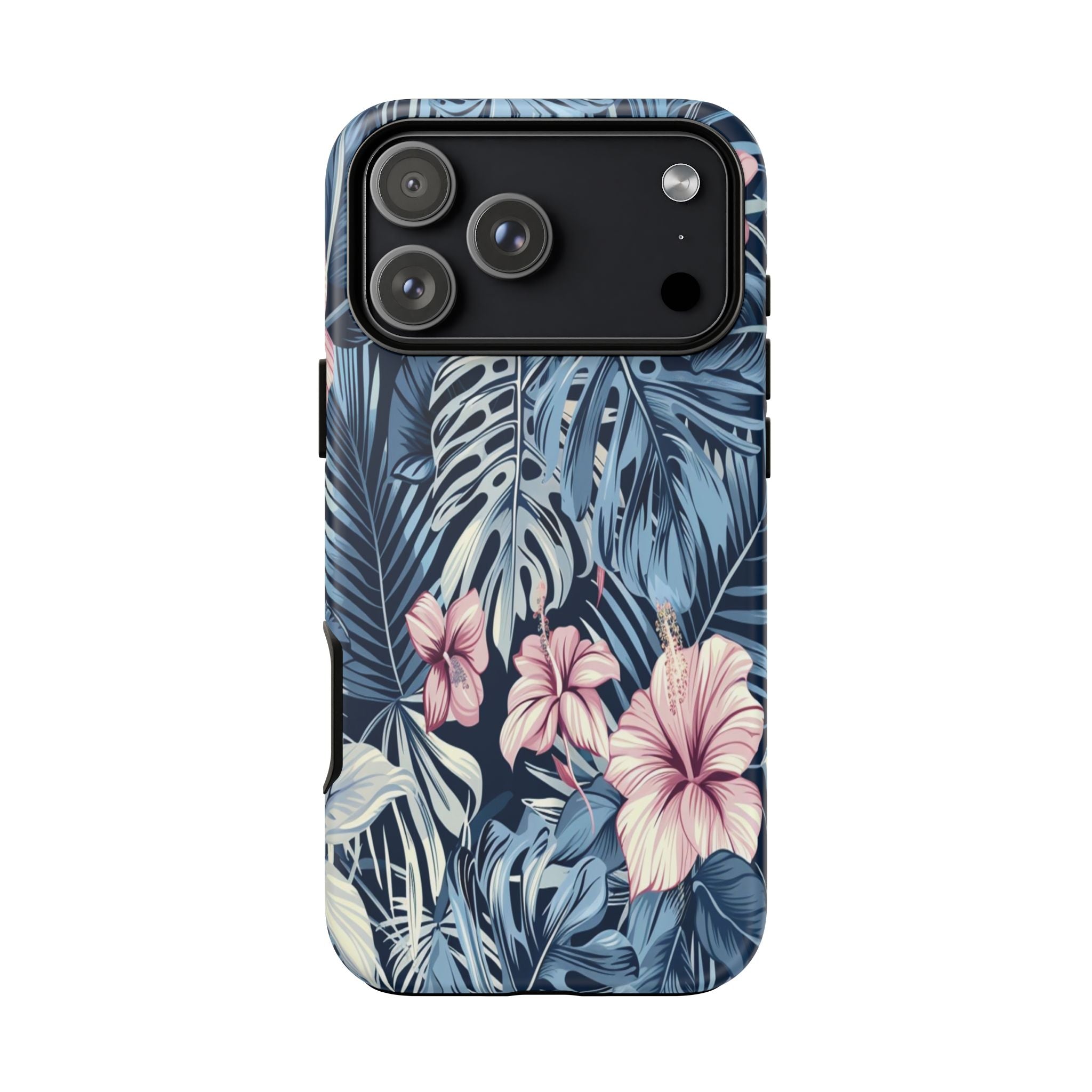 Tropical Hibiscus and Monstera Pattern