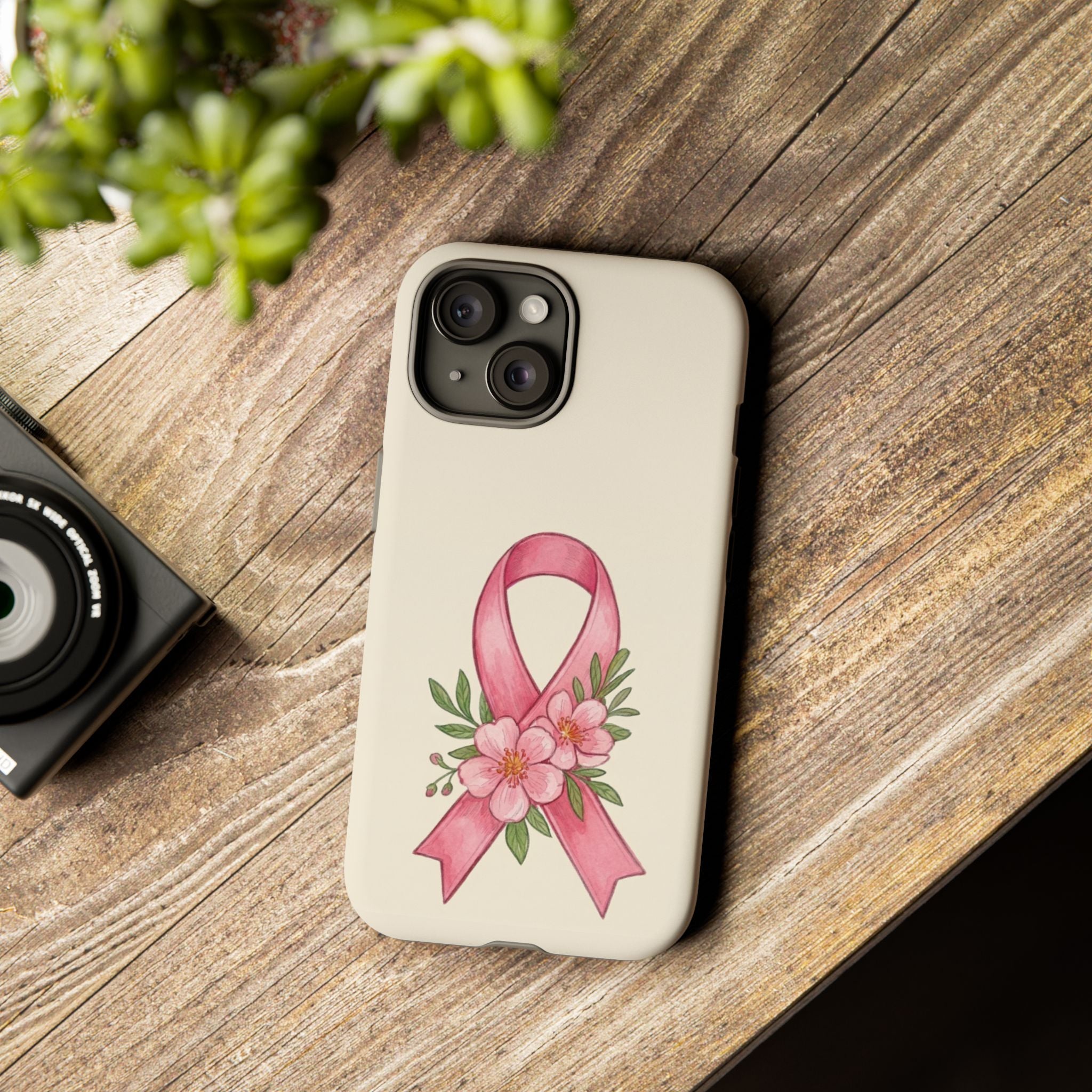 Floral Breast Cancer Awareness Case
