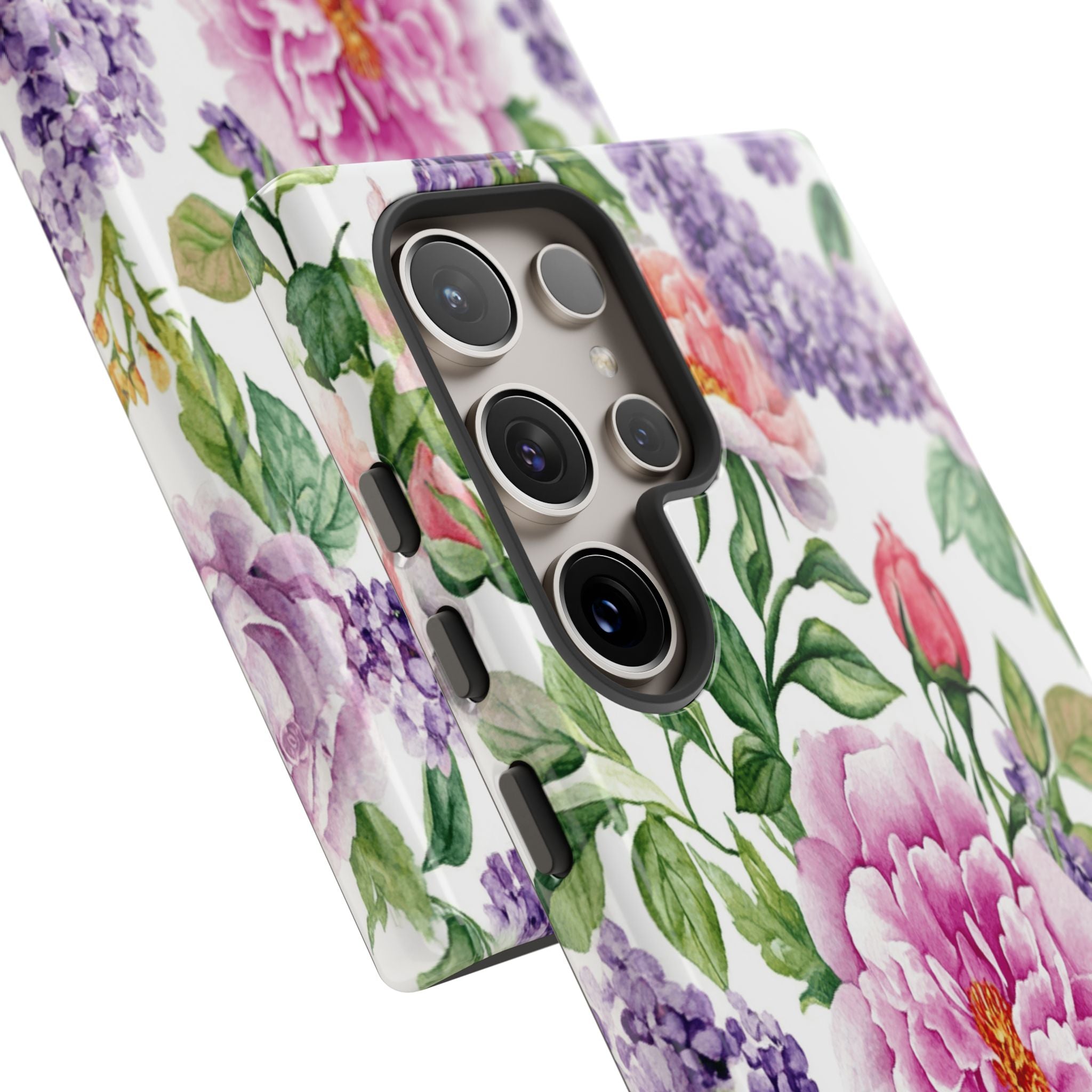 Watercolor Peonies and Lilacs Case