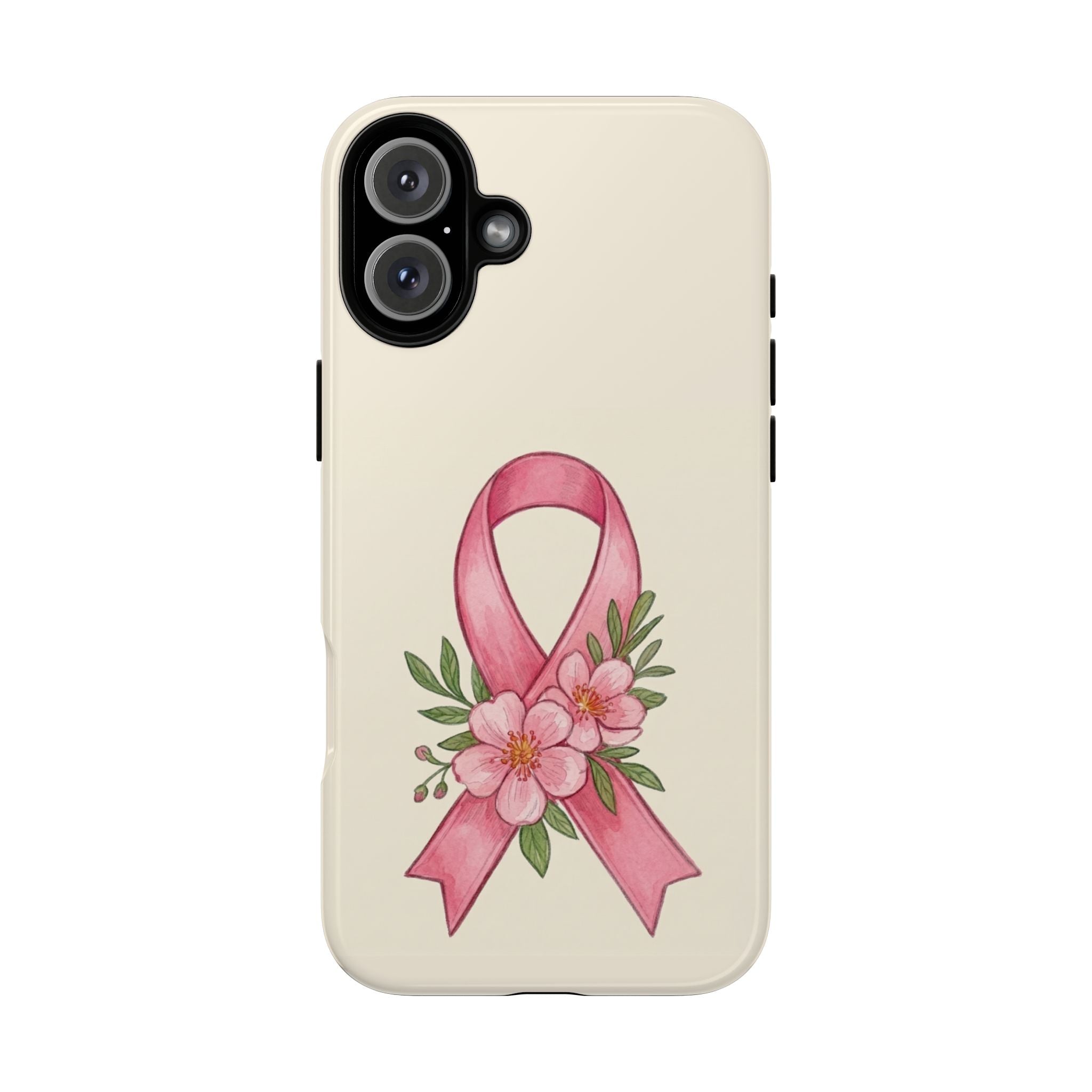 Floral Breast Cancer Awareness Case