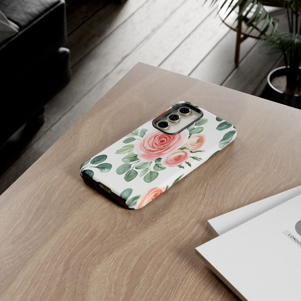 Delicate Watercolor Rose Case