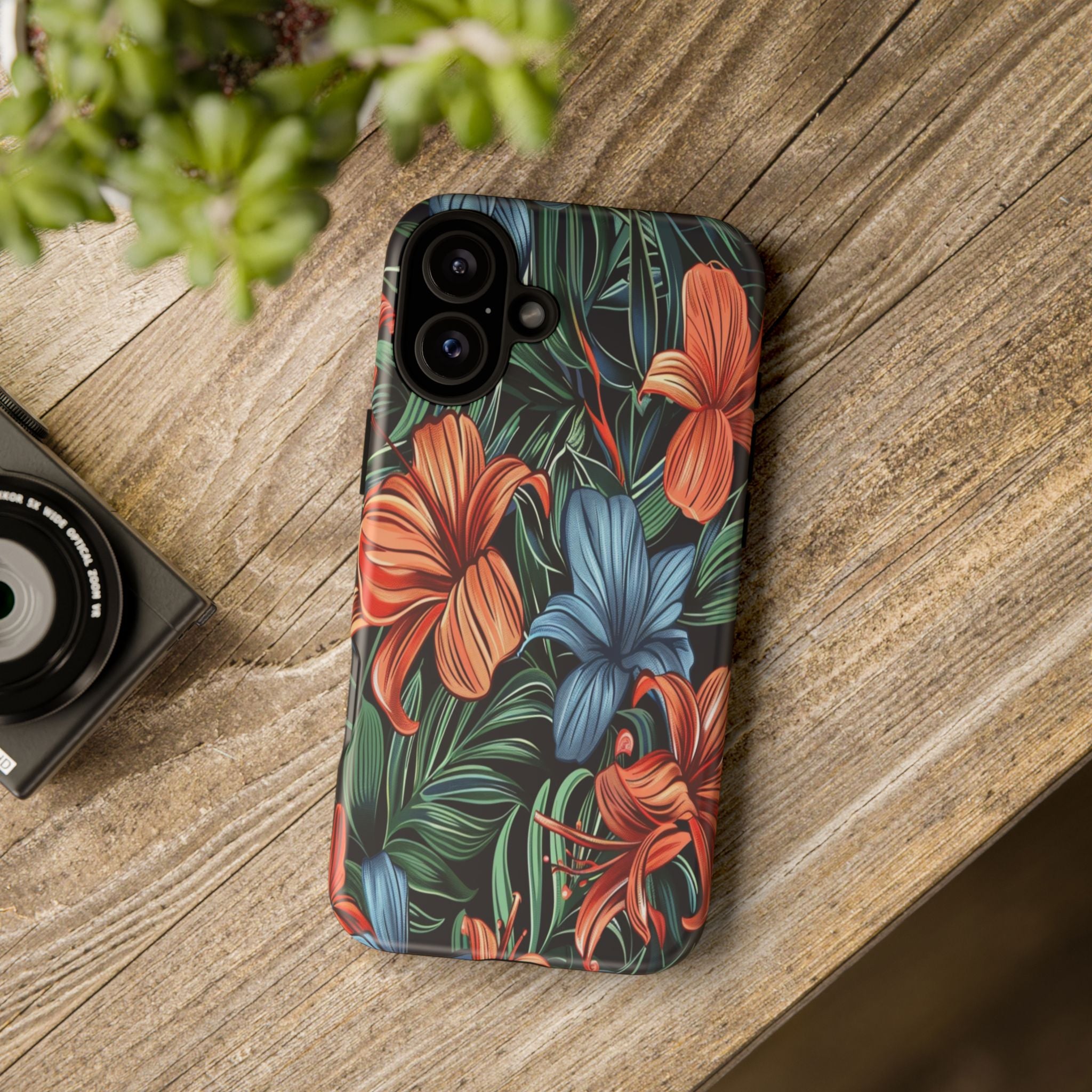 Tropical Red and Blue Case