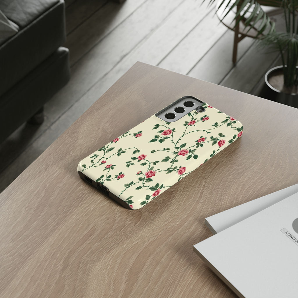 Elegant Pink Victorian Roses Case