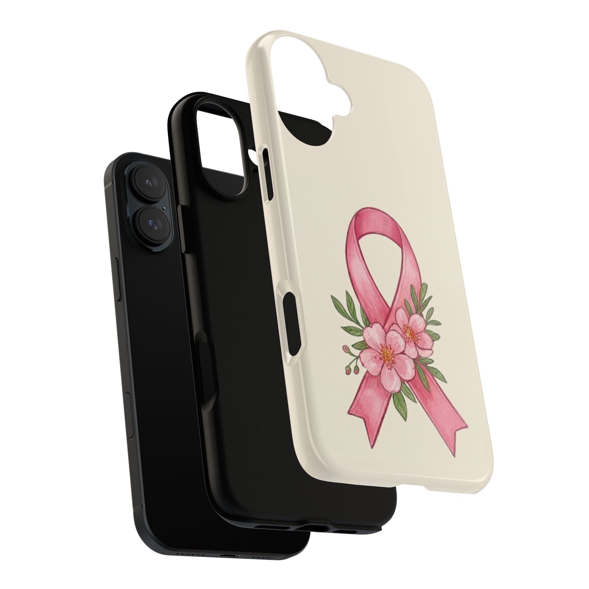 Floral Breast Cancer Awareness Case