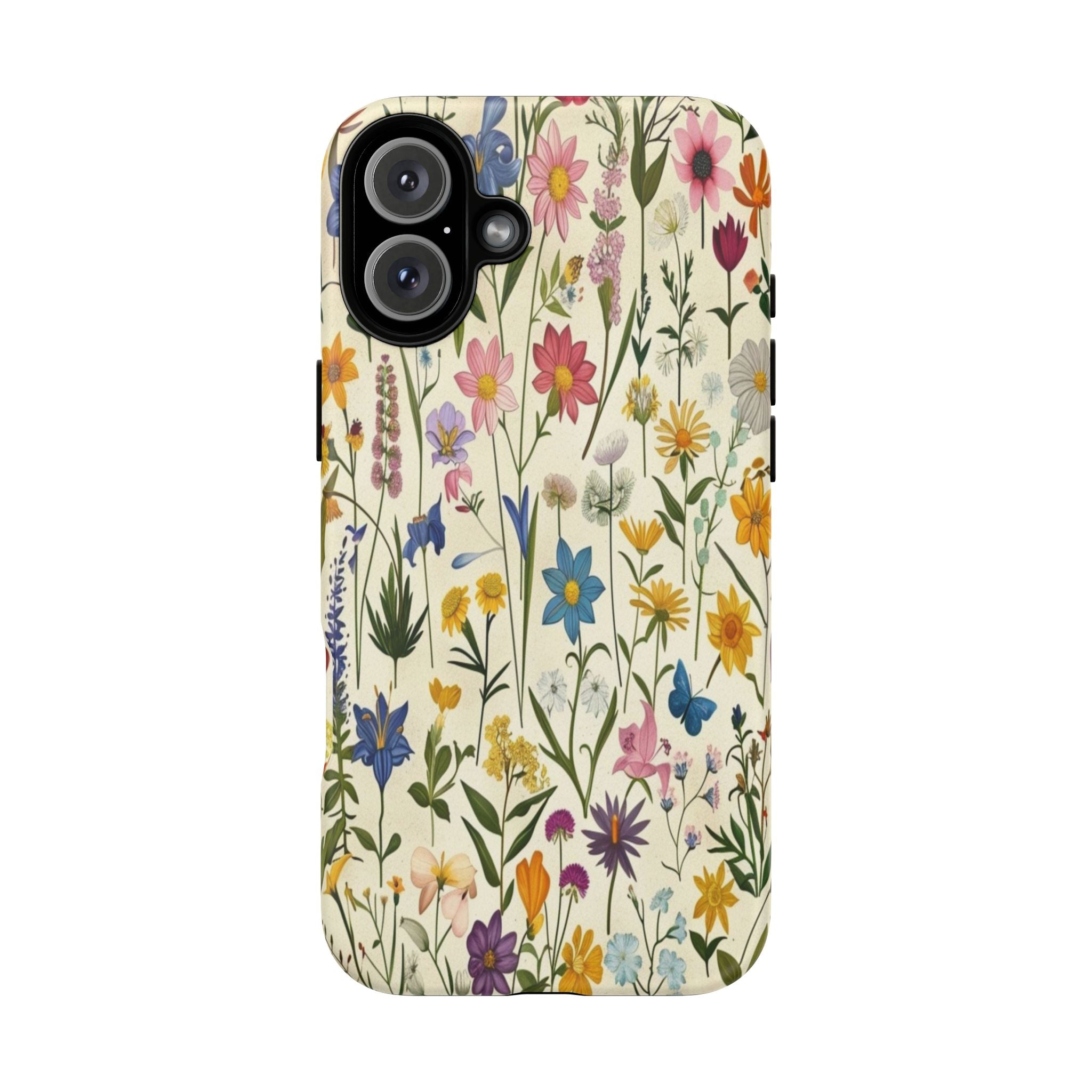 Vibrant Botanical Wildflower Pattern