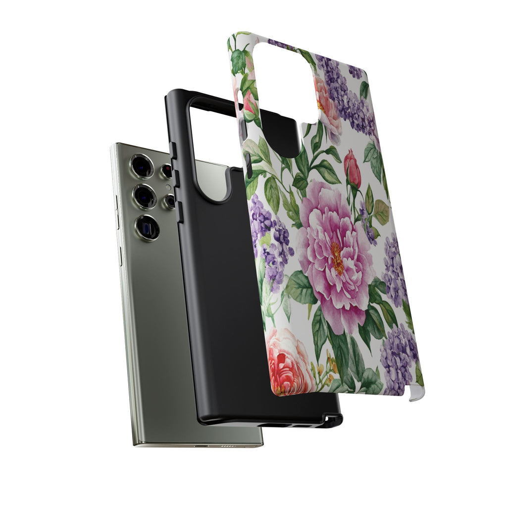 Watercolor Peonies and Lilacs Case