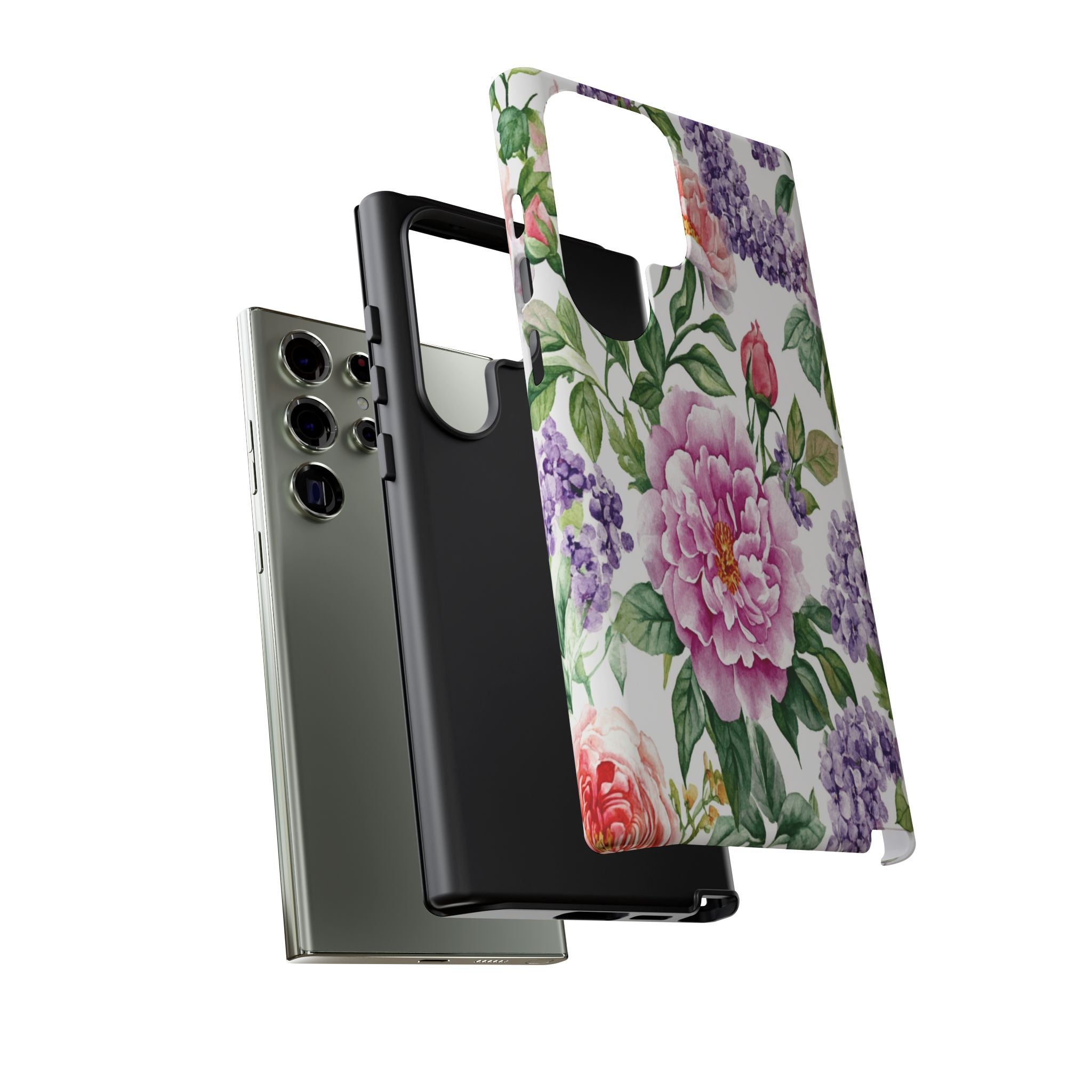 Watercolor Peonies and Lilacs Case