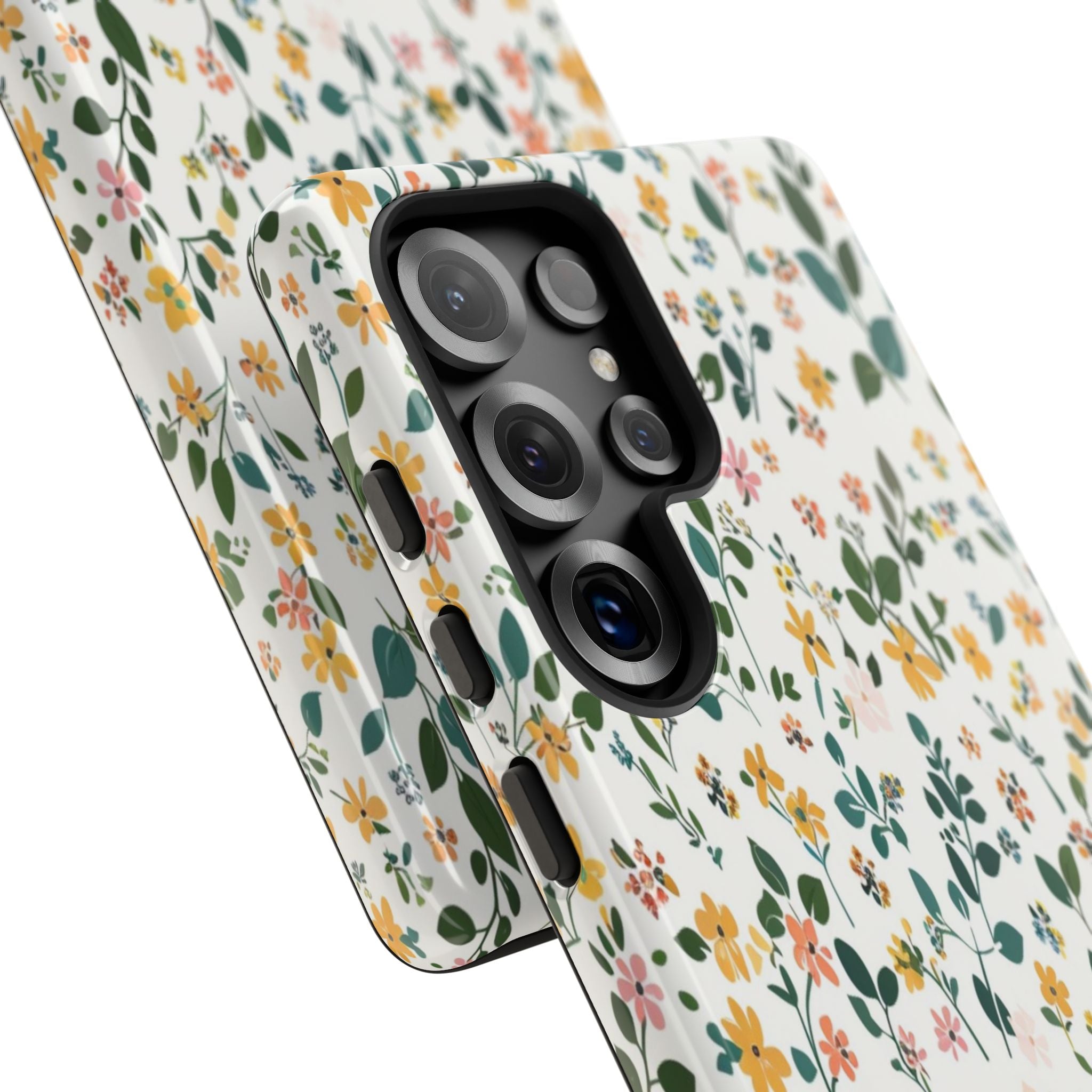 Pastel Leaves and Flowers Case