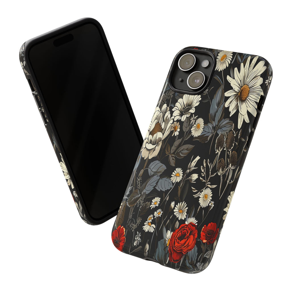 Dark Rose and Daisy Case