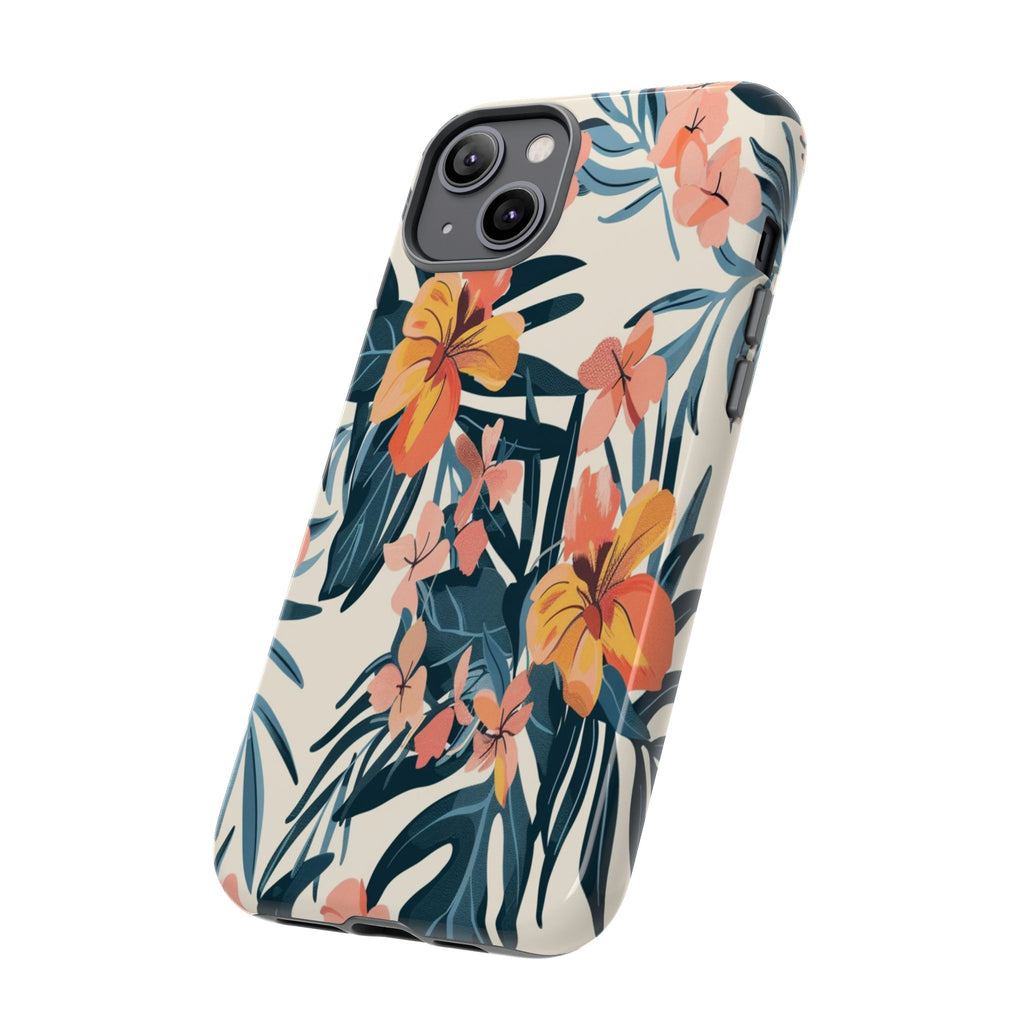 Tropical White and Blue Case