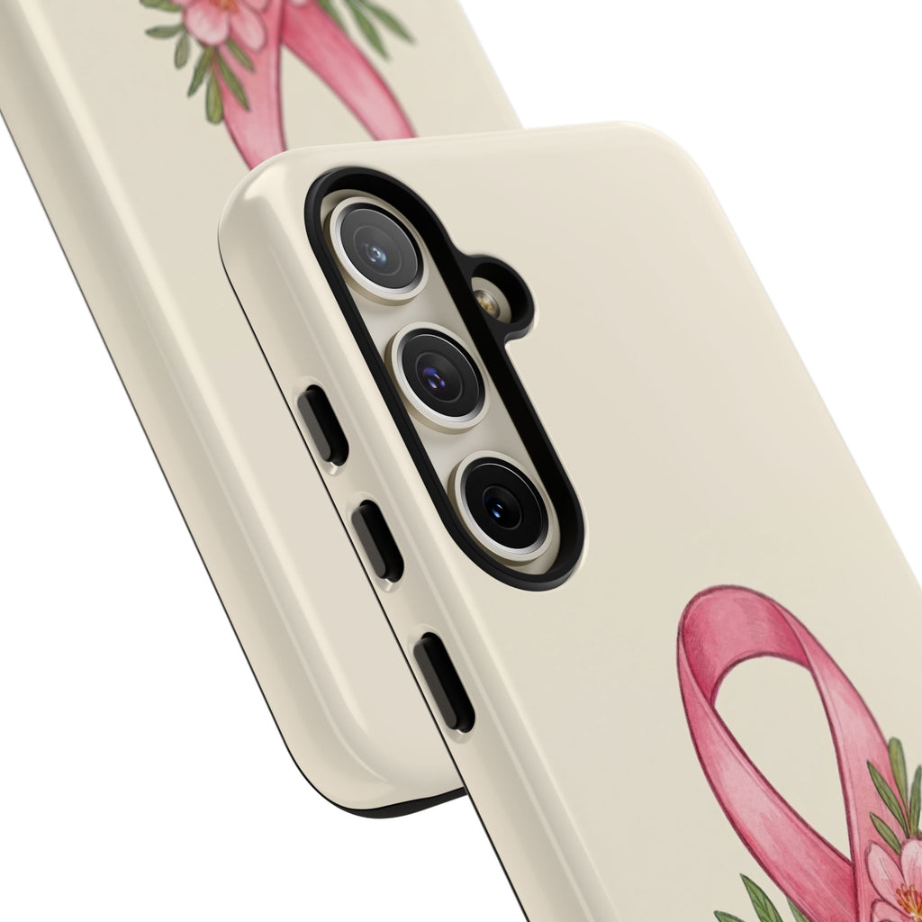 Floral Breast Cancer Awareness Case