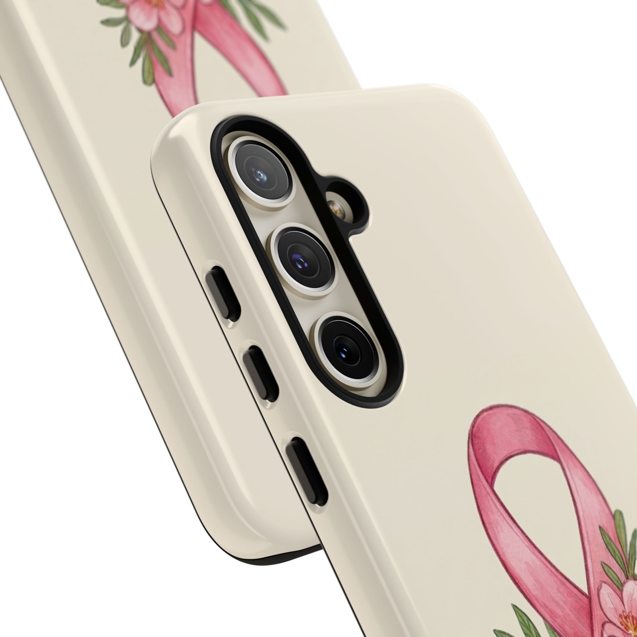 Floral Breast Cancer Awareness Case