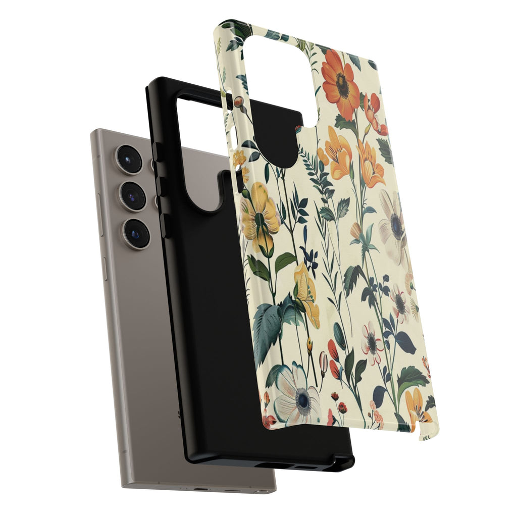 Vintage Botanical Wildflower Seamless Pattern