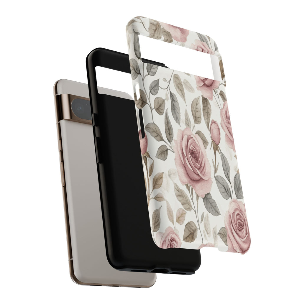 Elegant Watercolor Rose Case