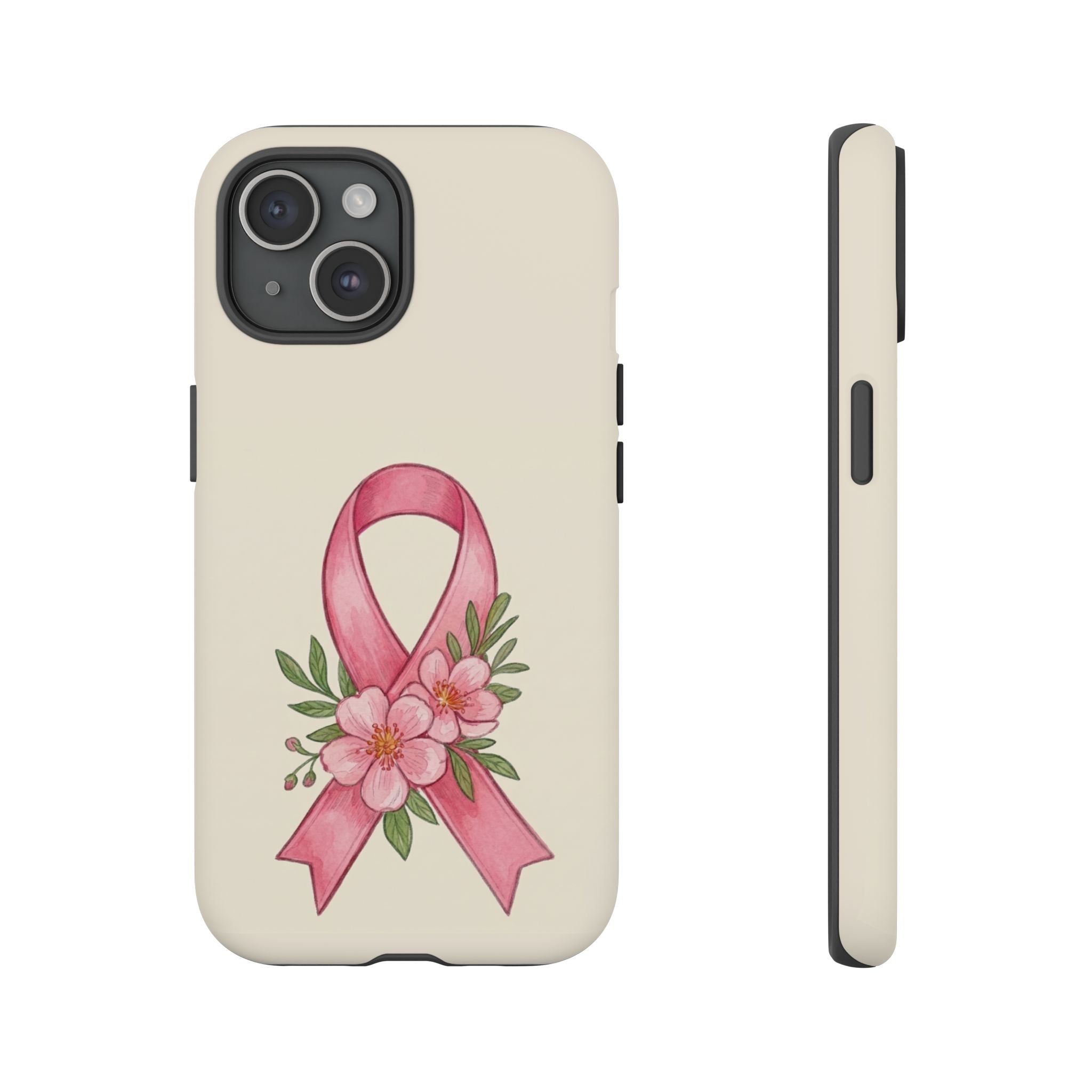 Floral Breast Cancer Awareness Case