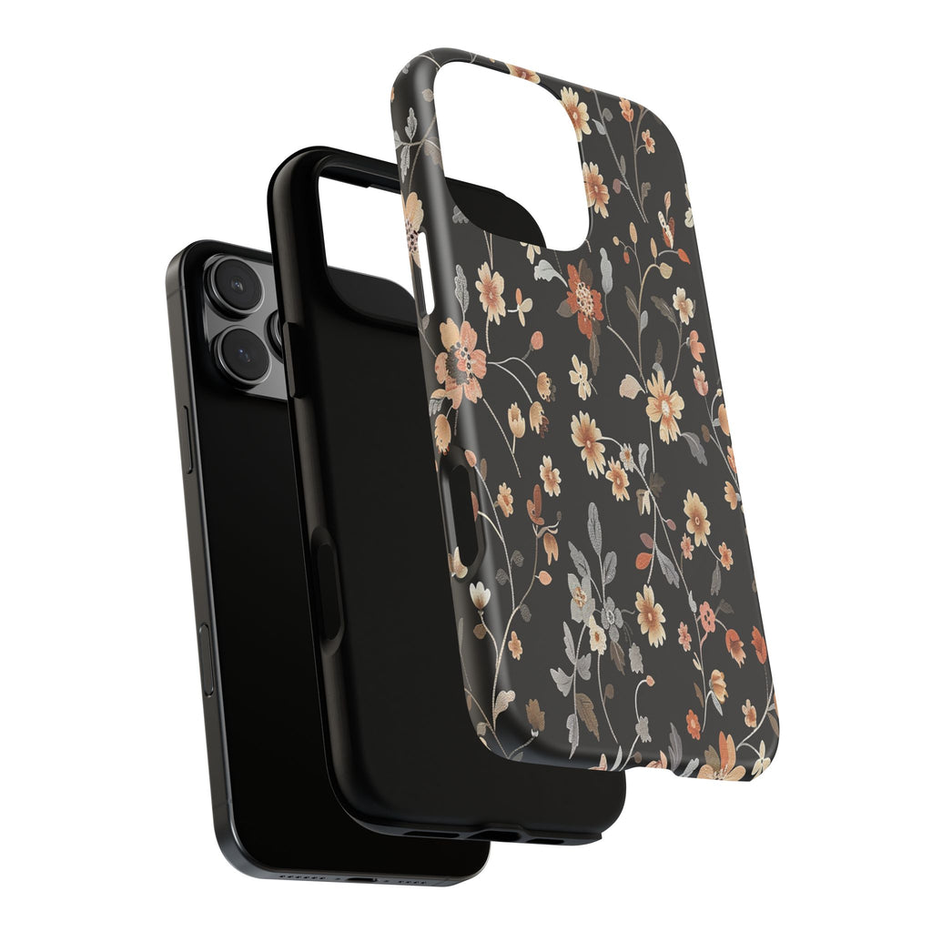 Floral Field on Black Case