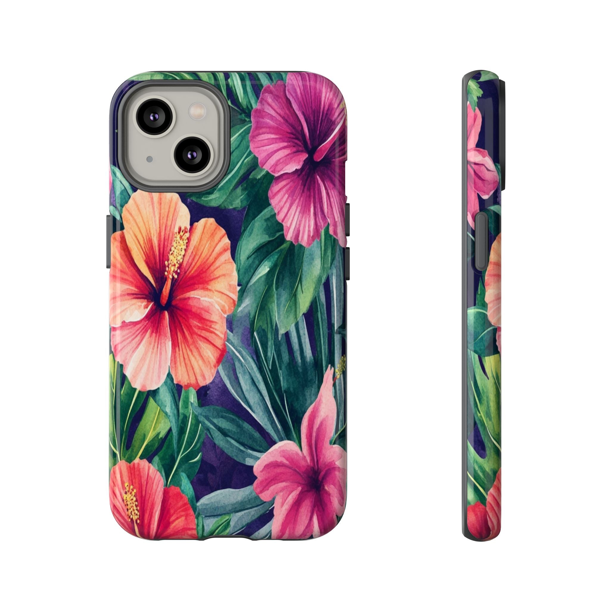 Navy Floral Watercolor