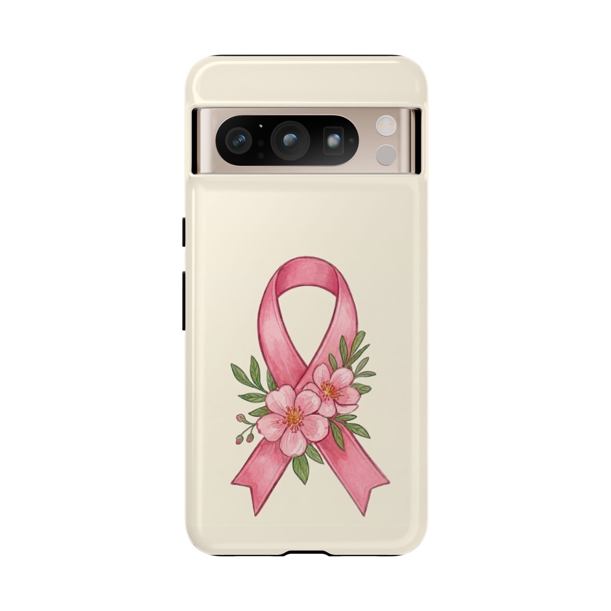 Floral Breast Cancer Awareness Case