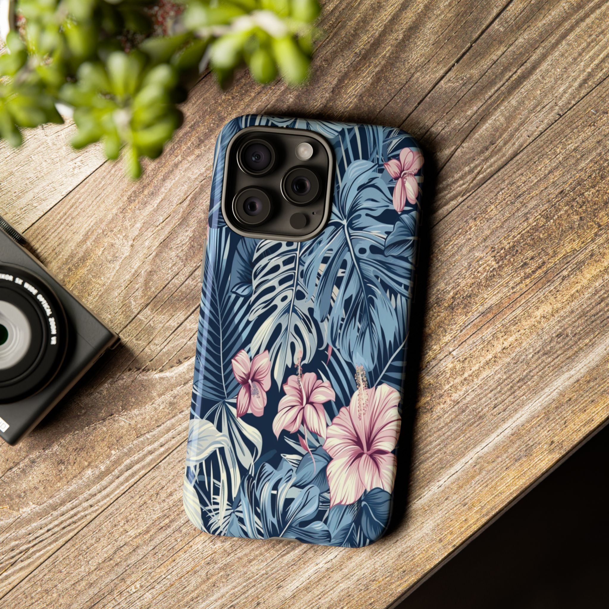 Tropical Hibiscus and Monstera Case
