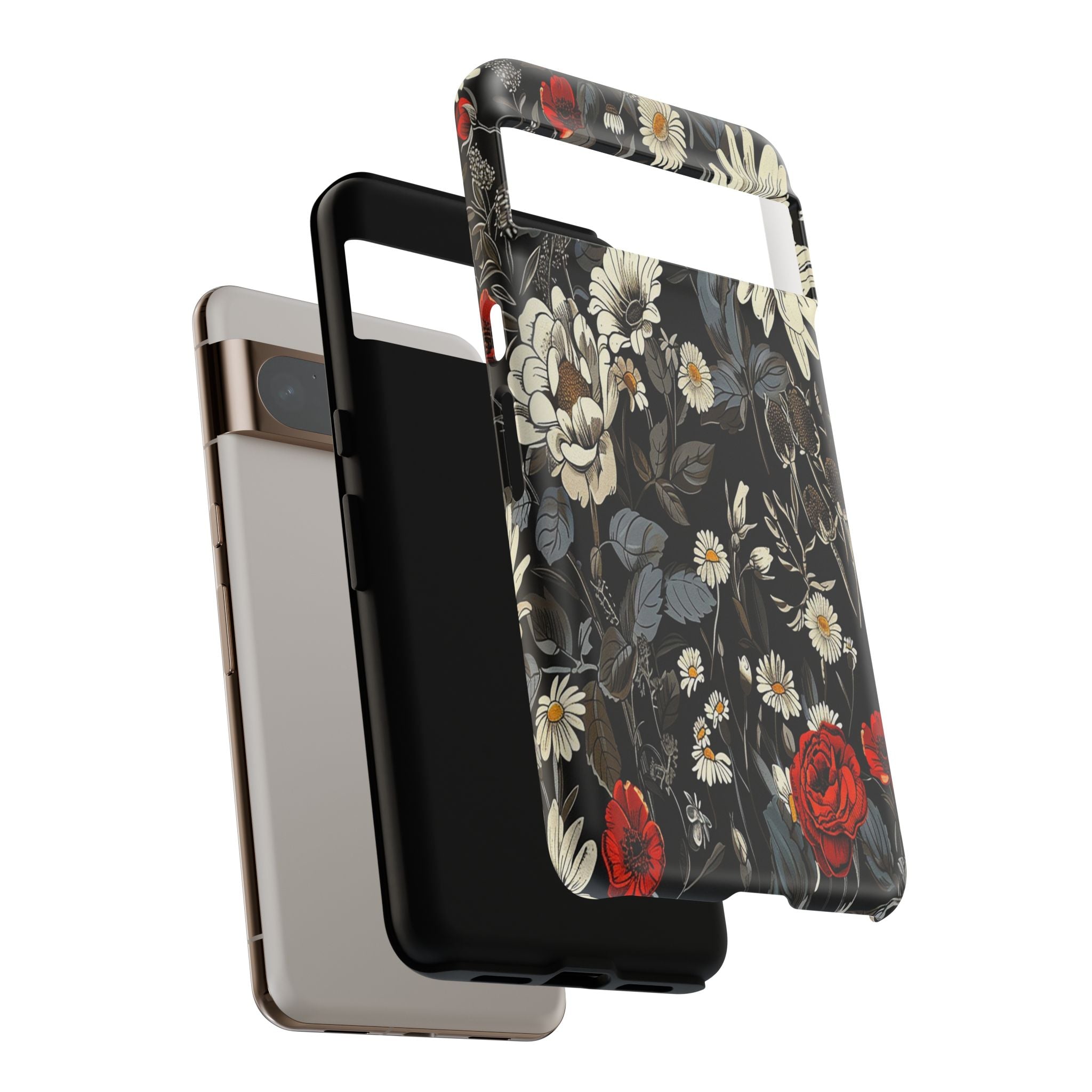 Dark Rose and Daisy Case