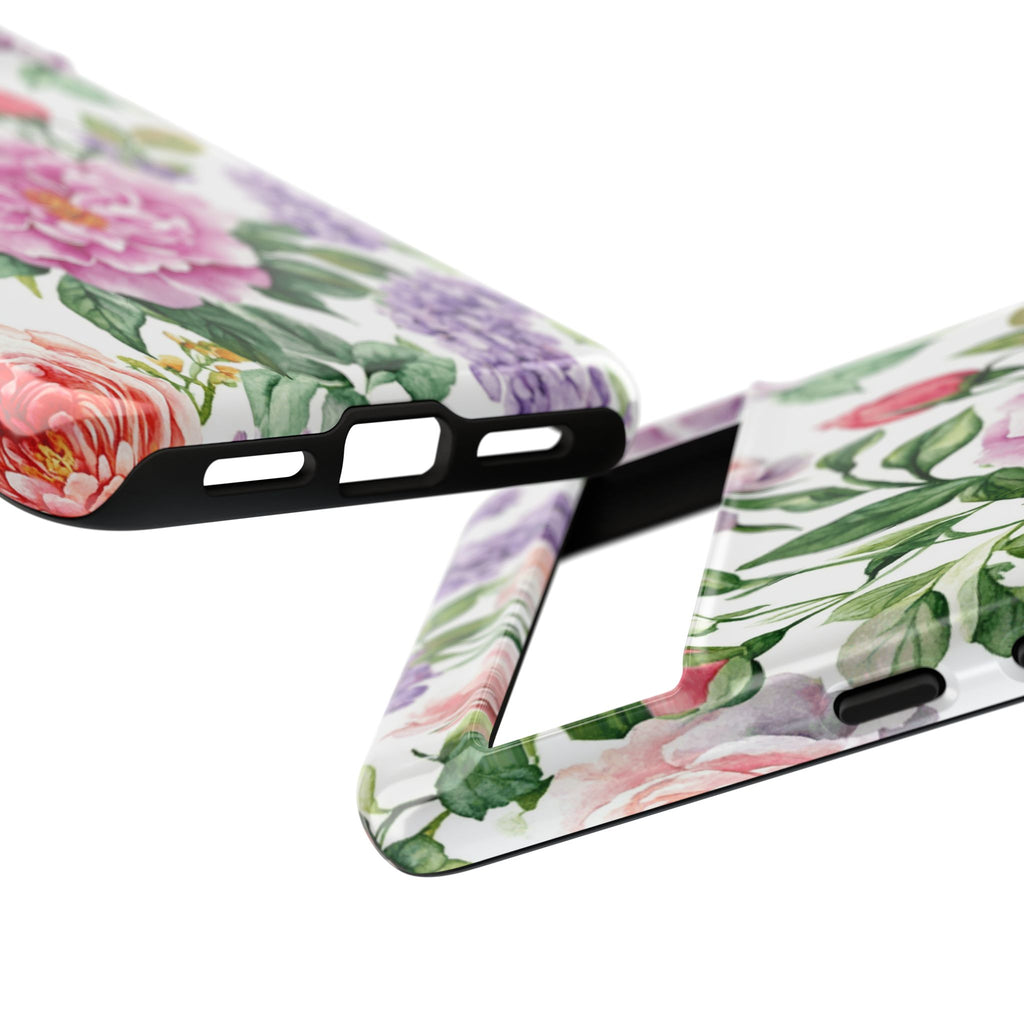 Watercolor Peonies and Lilacs Case