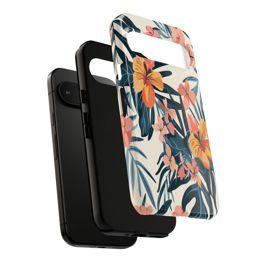 Tropical White and Blue Case