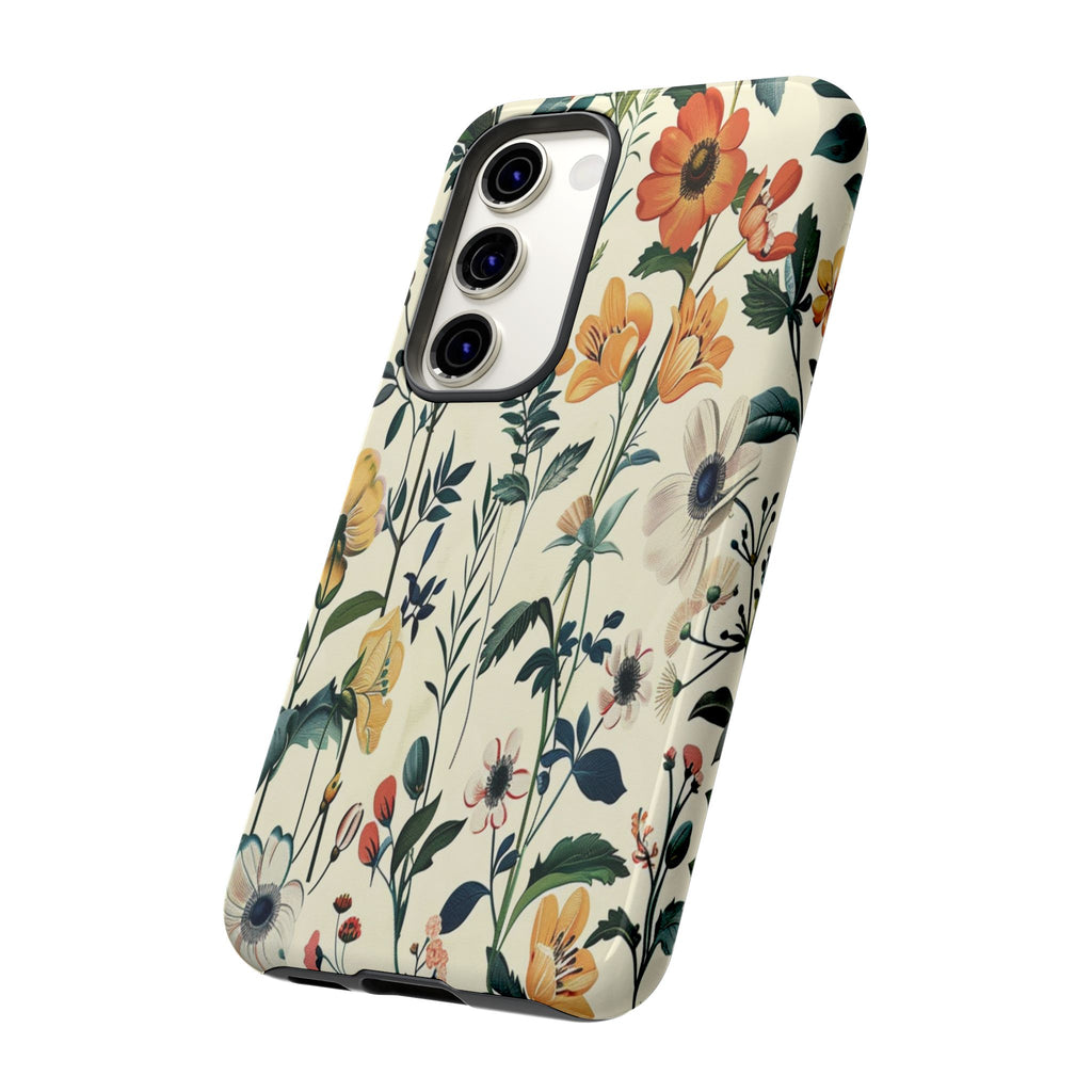 Vintage Botanical Wildflower Seamless Pattern