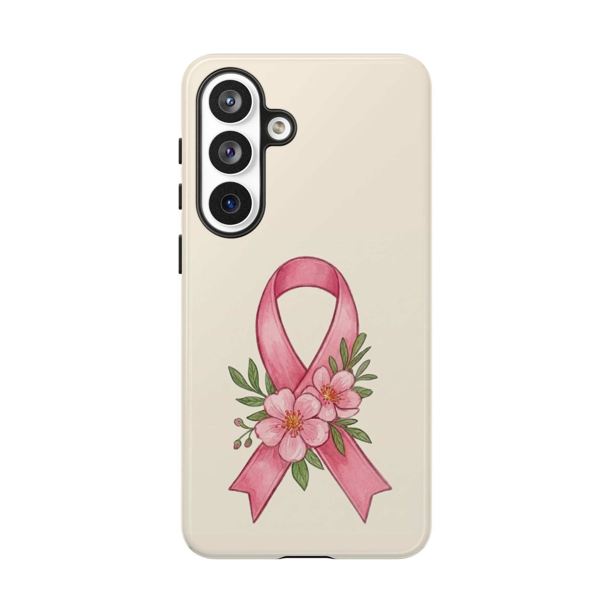 Floral Breast Cancer Awareness Case