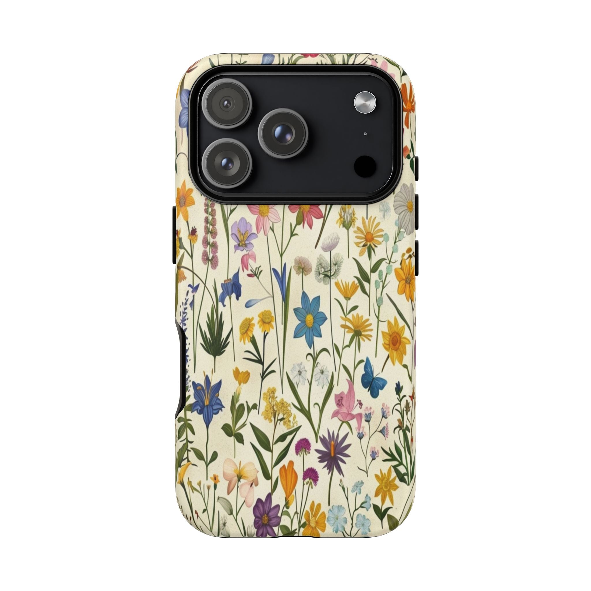 Vibrant Botanical Wildflower Pattern