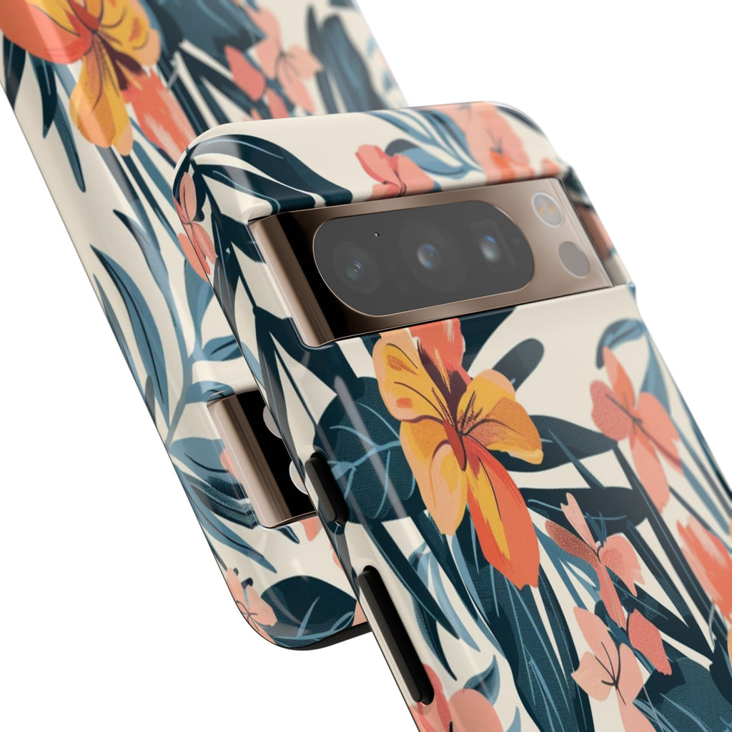 Tropical White and Blue Case