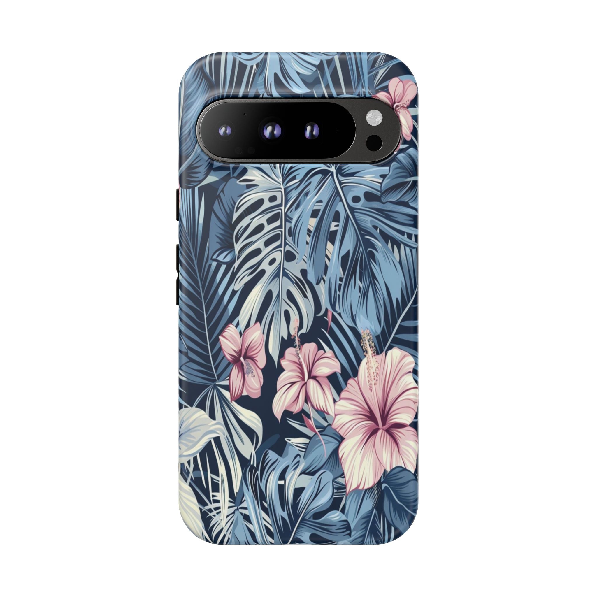 Tropical Hibiscus and Monstera Pattern