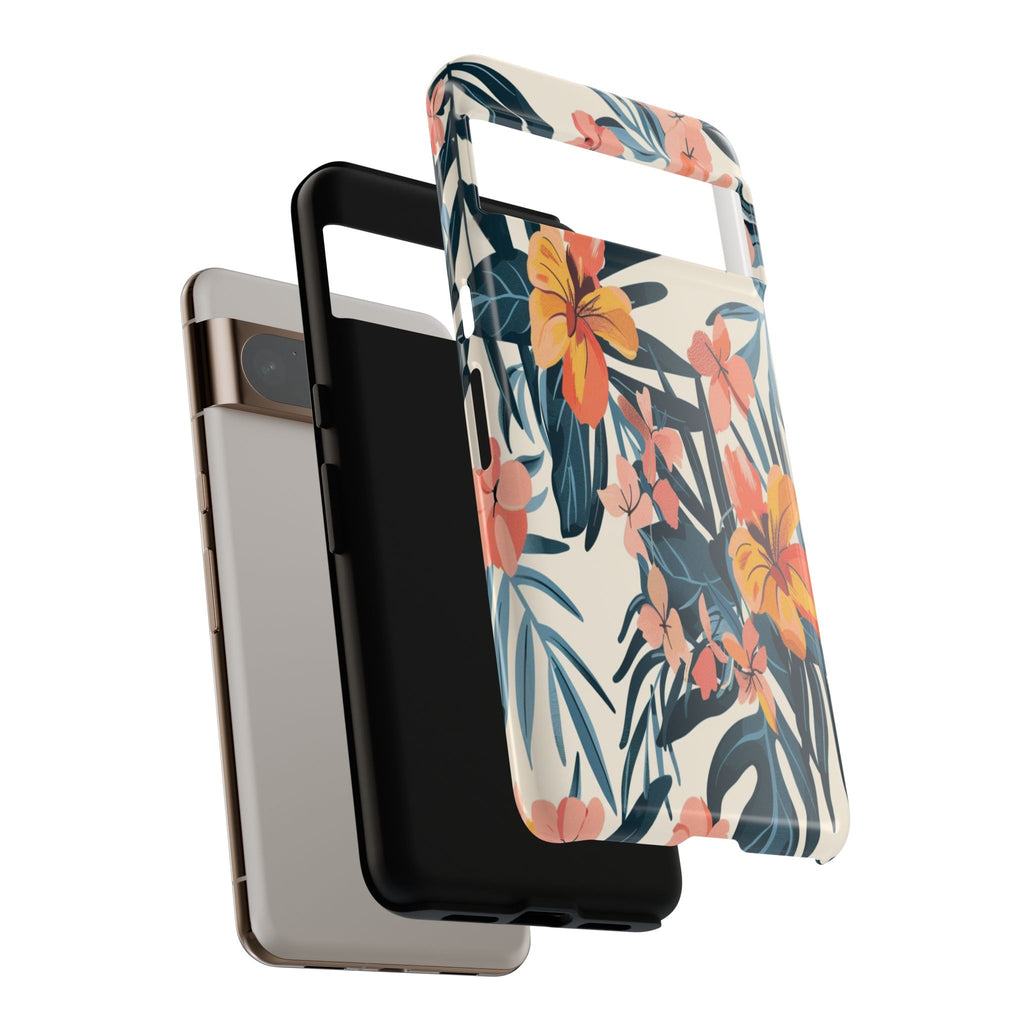 Tropical White and Blue Case