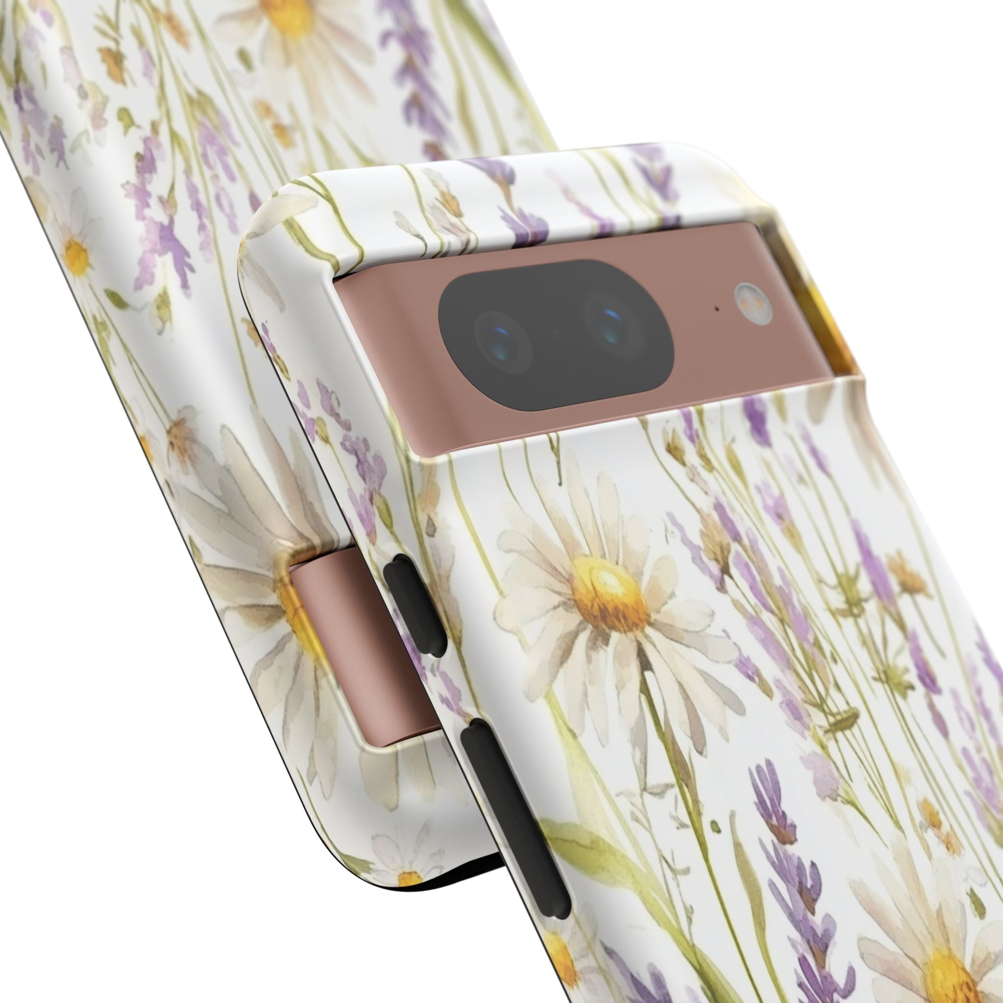 Delicate Watercolor Daisy and Lavender Case
