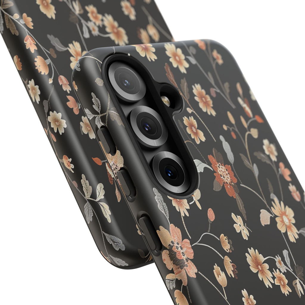 Floral Field on Black Case