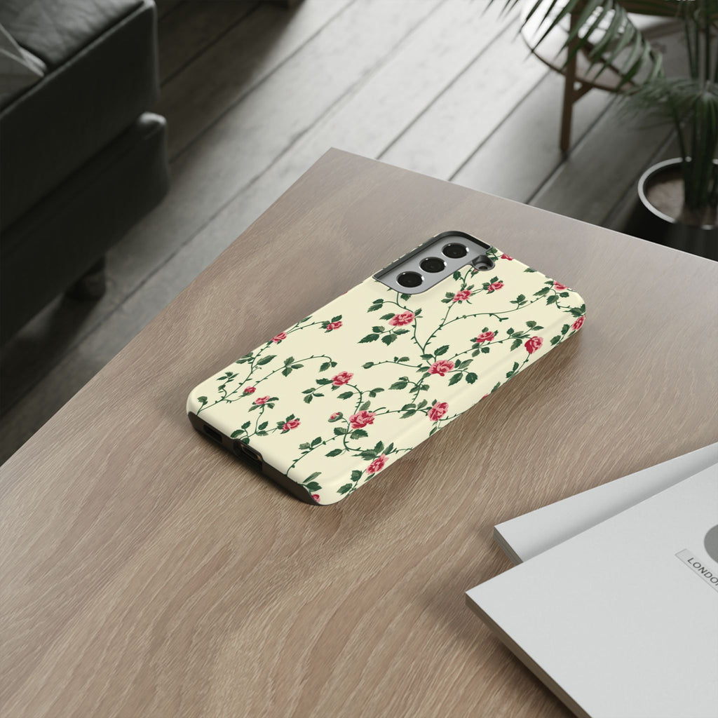 Elegant Pink Victorian Roses Case