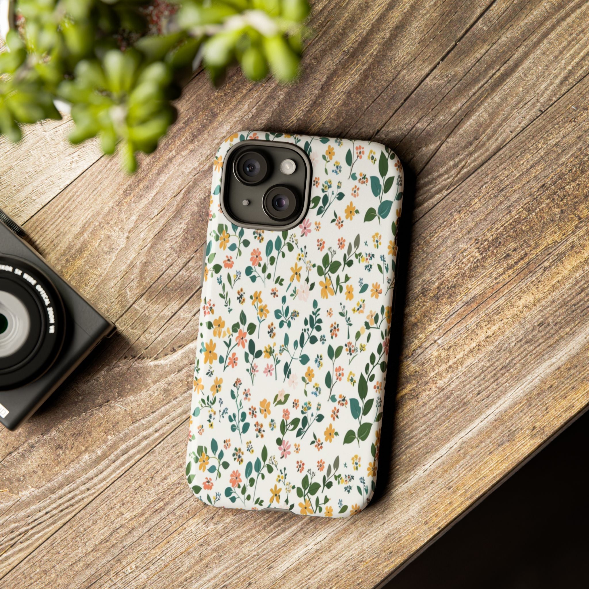 Pastel Leaves and Flowers Case