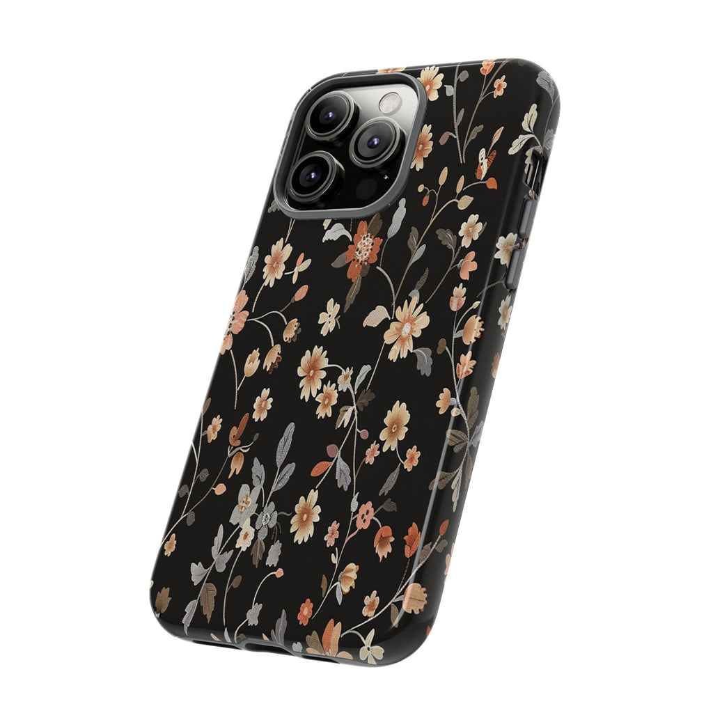 Floral Field on Black Case