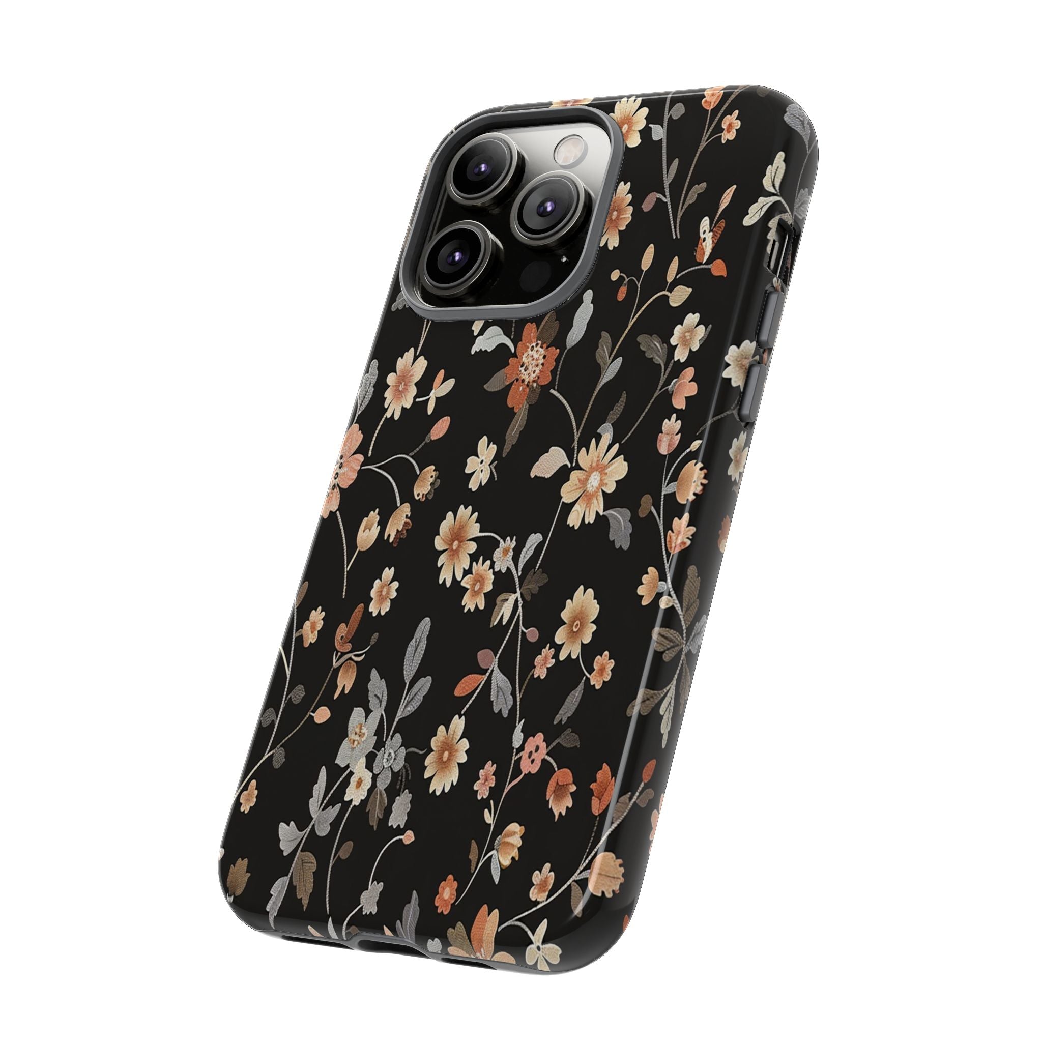 Floral Field on Black Case