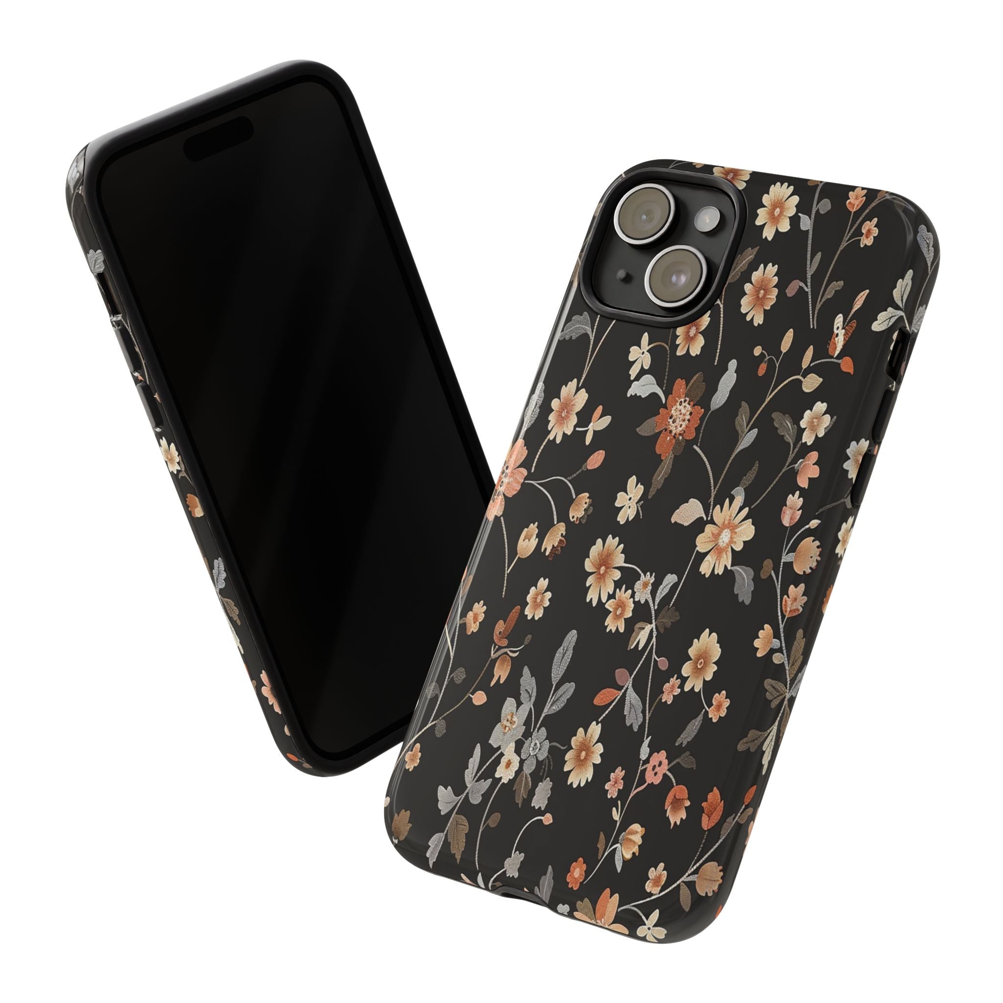 Floral Field on Black Case