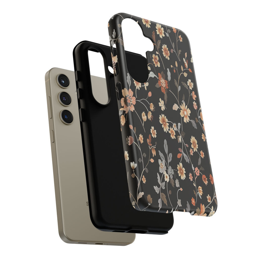 Floral Field on Black Case