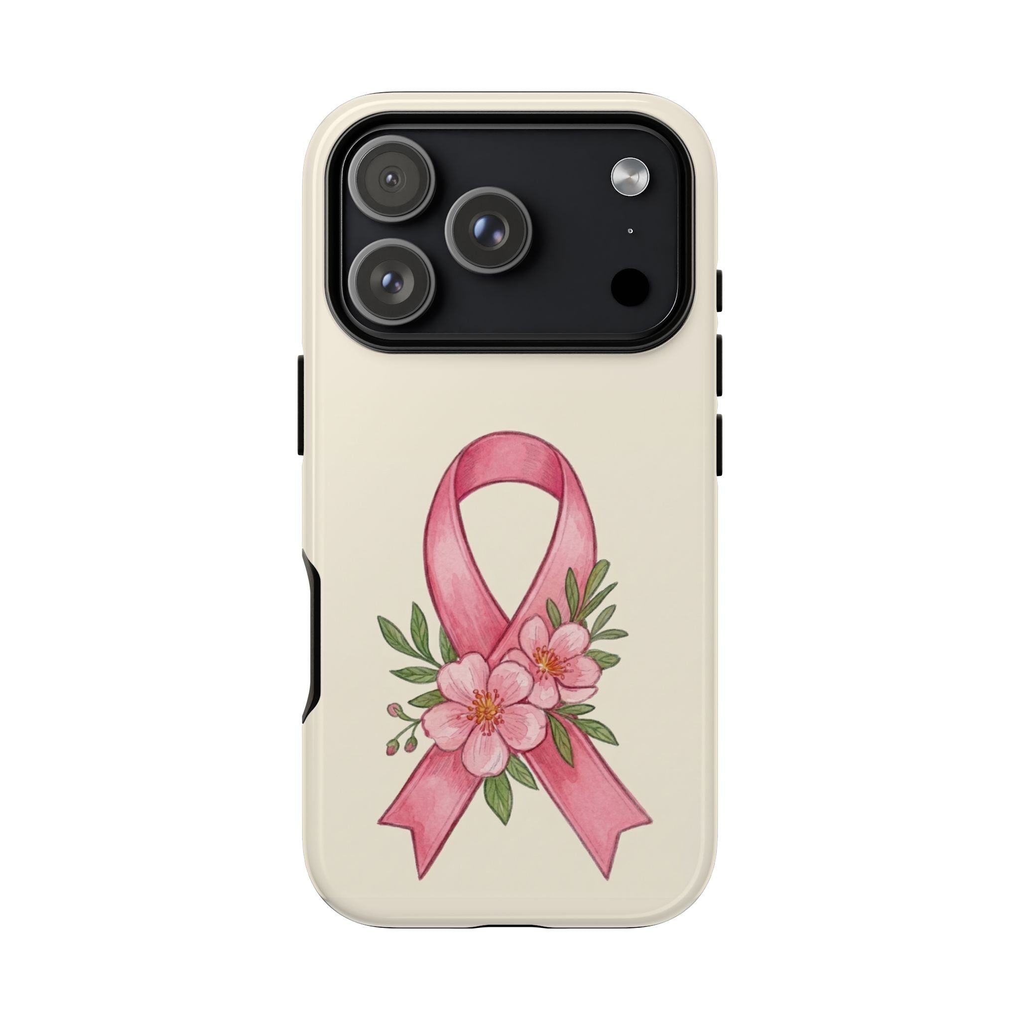 Floral Breast Cancer Awareness Case