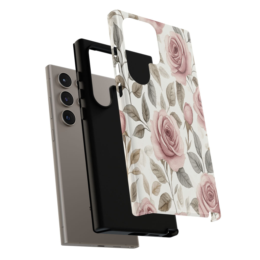 Elegant Watercolor Rose Case
