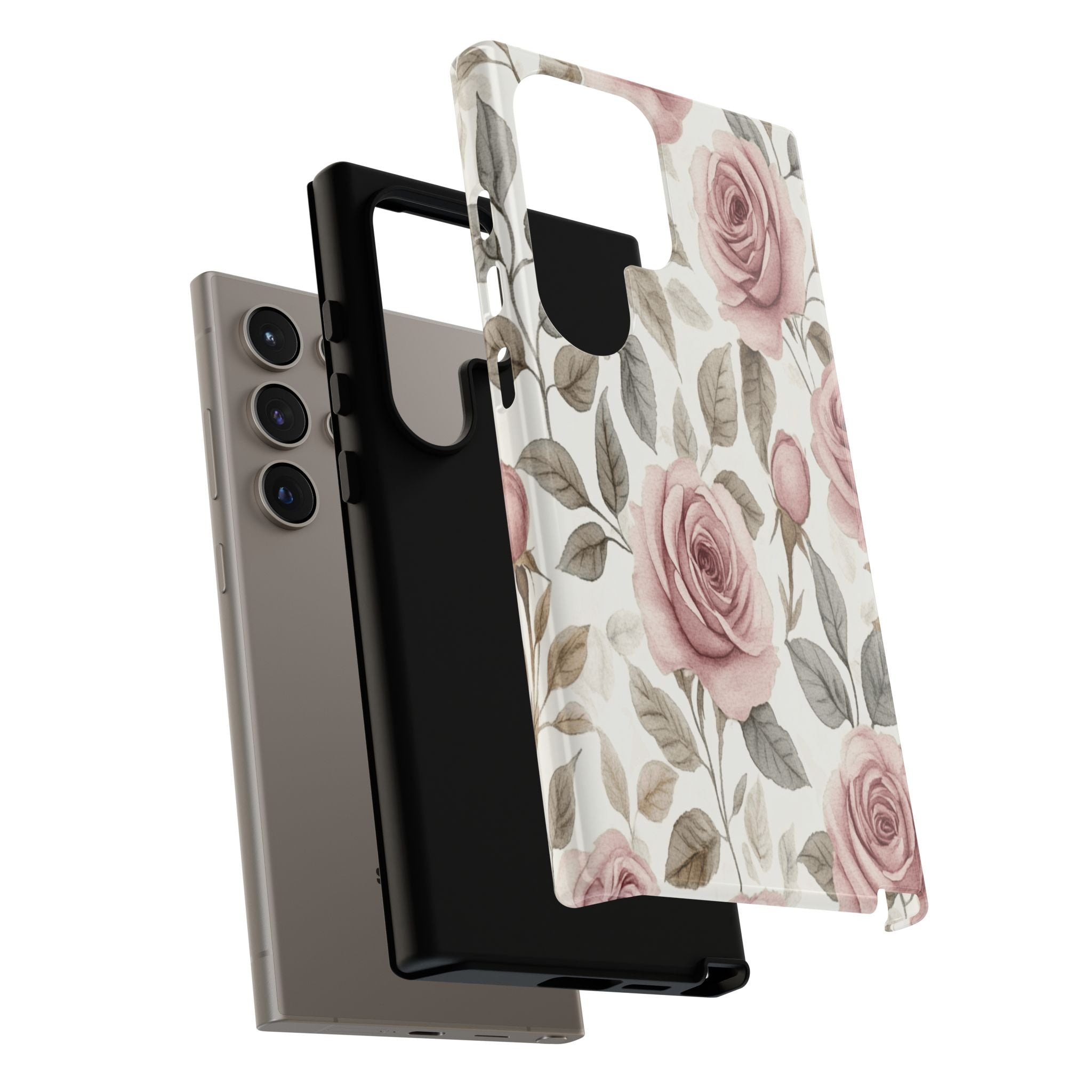 Elegant Watercolor Rose Case