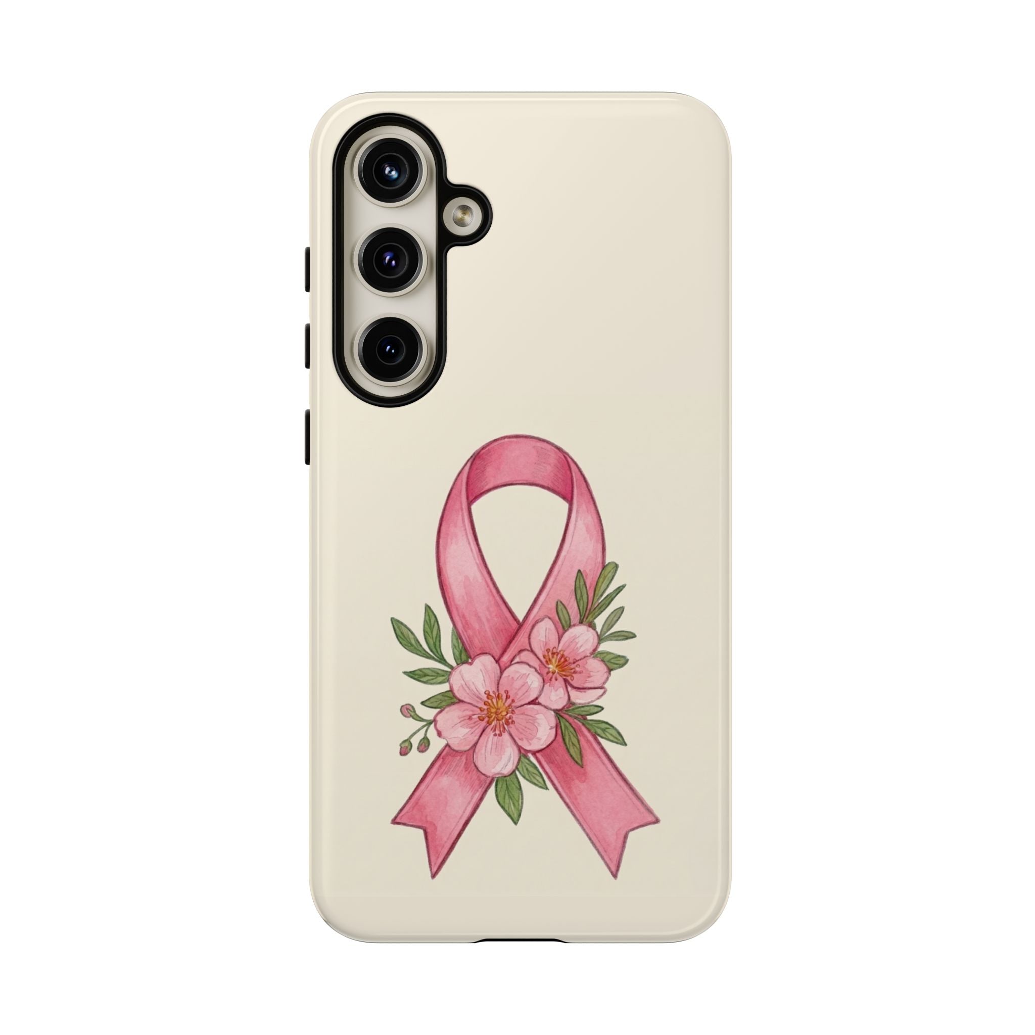 Floral Breast Cancer Awareness Case