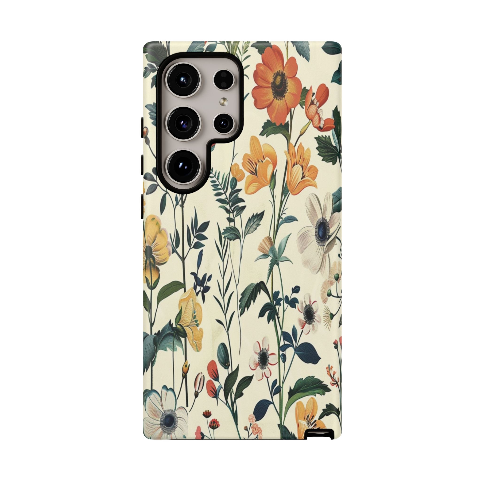 Vintage Botanical Wildflower Seamless Pattern