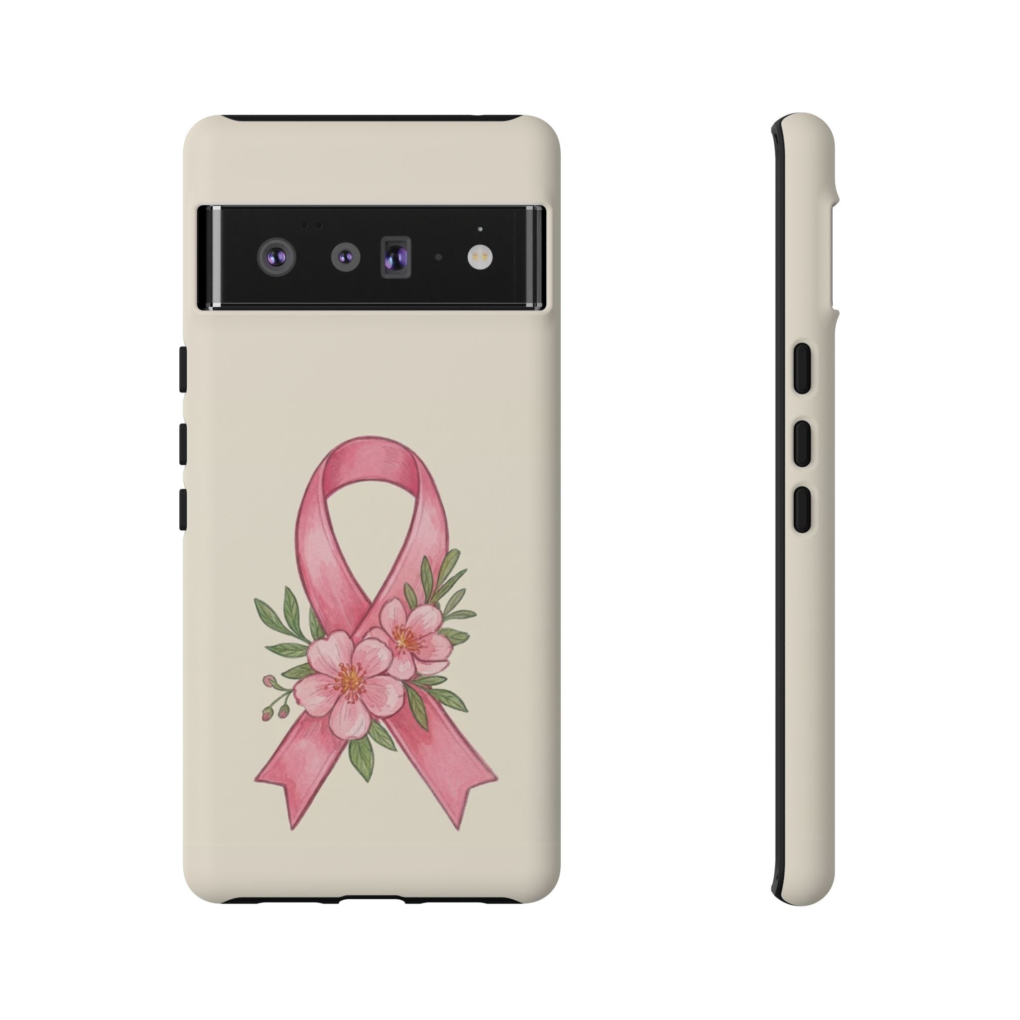 Floral Breast Cancer Awareness Case